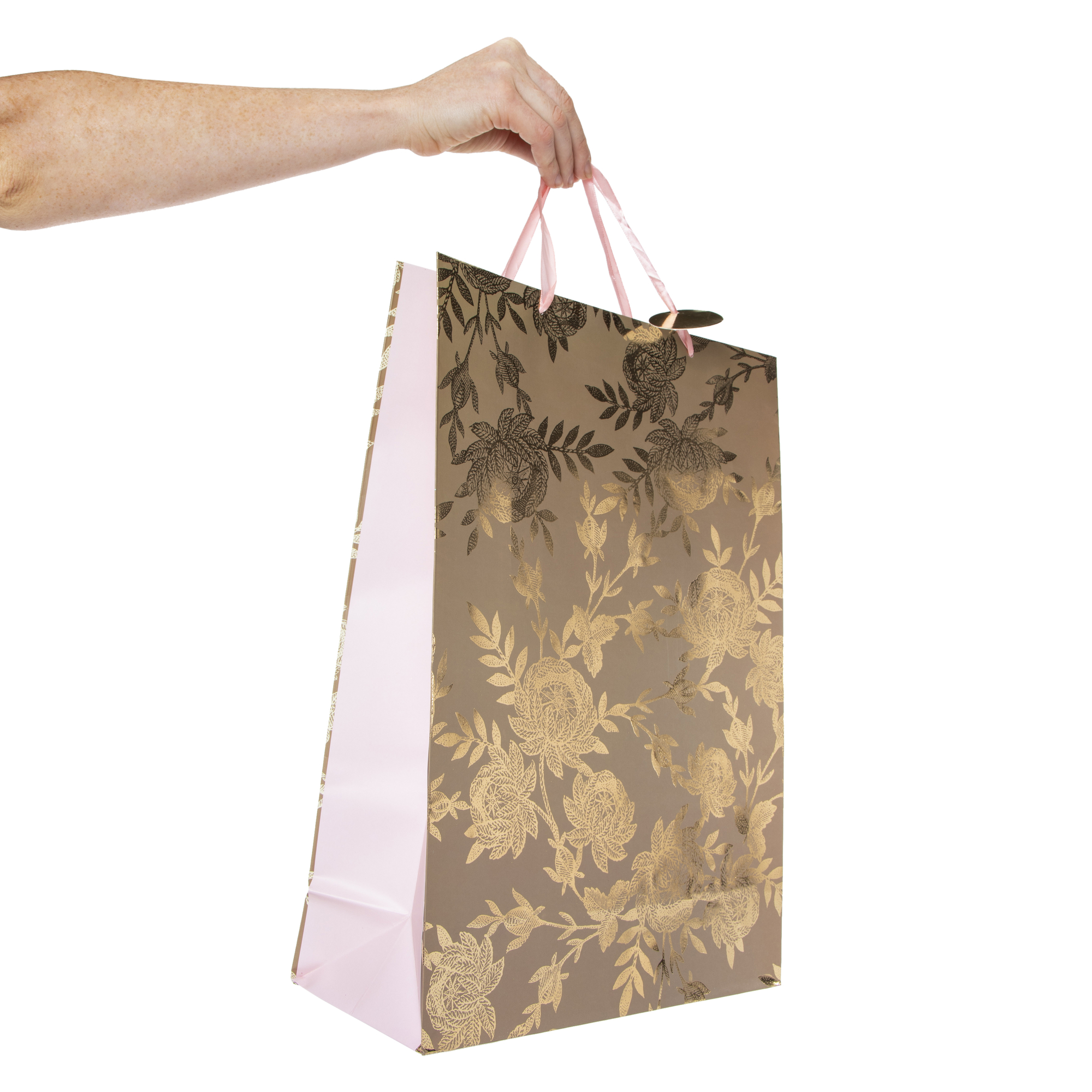 jumbo floral vines gift bag 17.75in x 12.75in