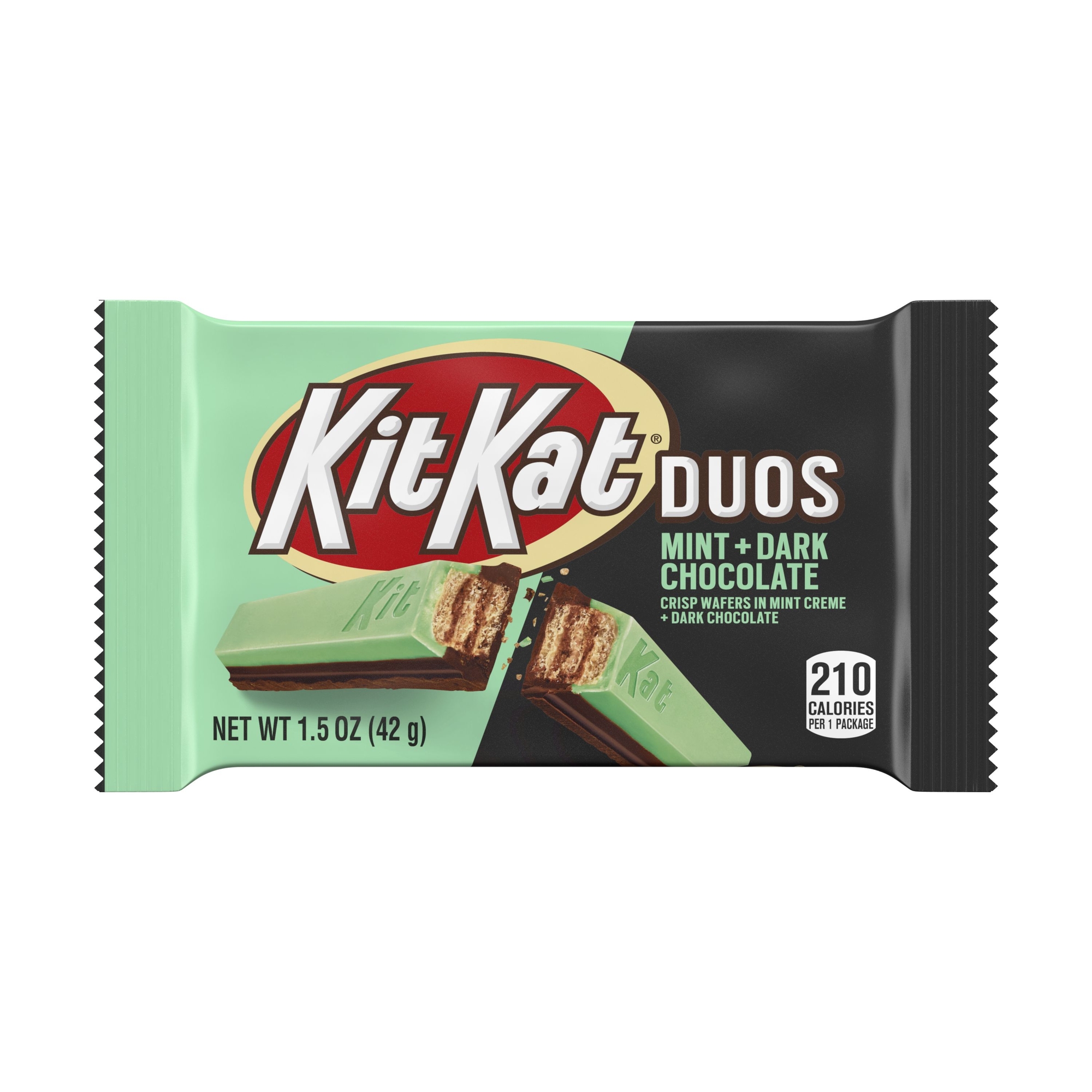 kit kat® duos mint + dark chocolate candy bar 1.5oz