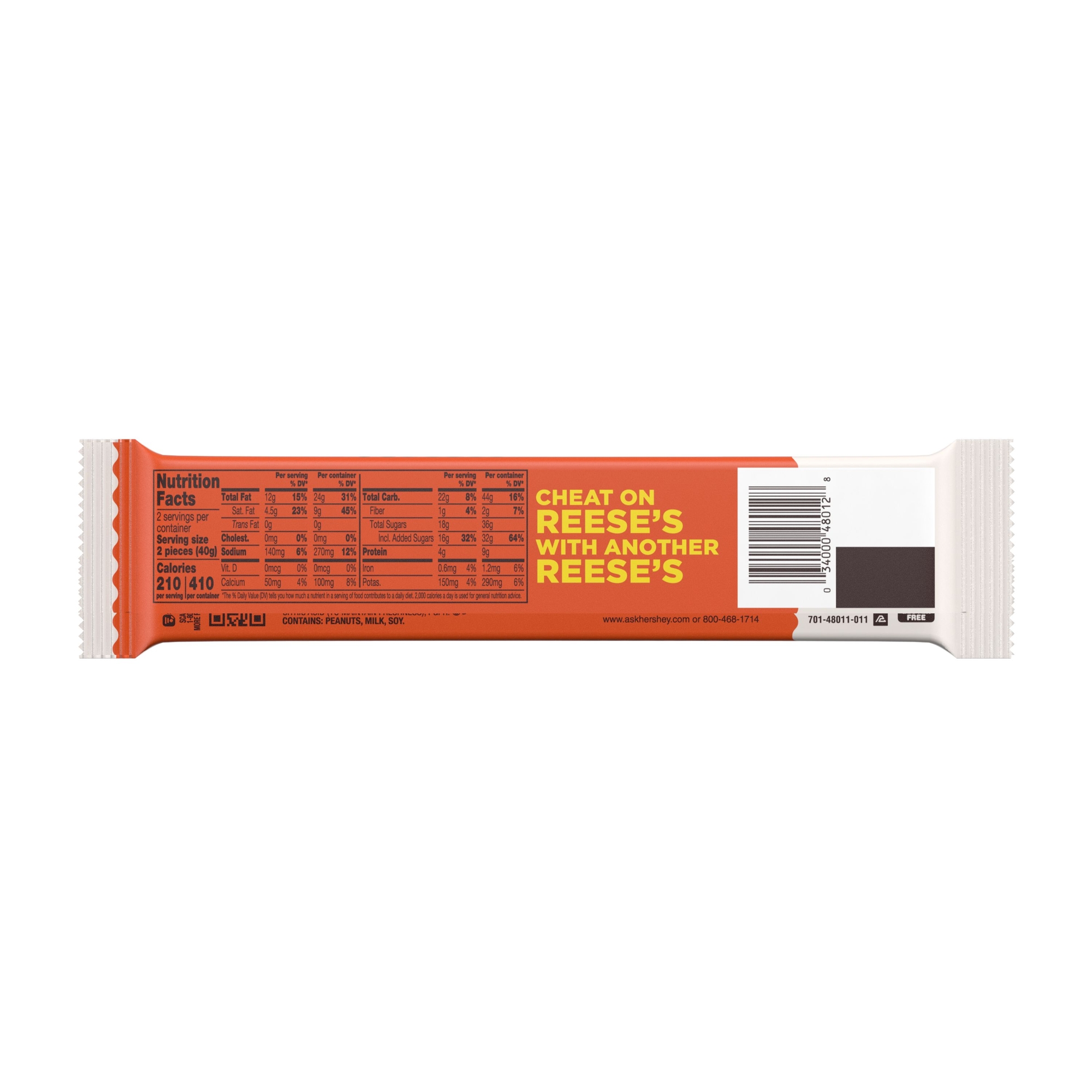 reese's white creme king size peanut butter cups 2.8oz