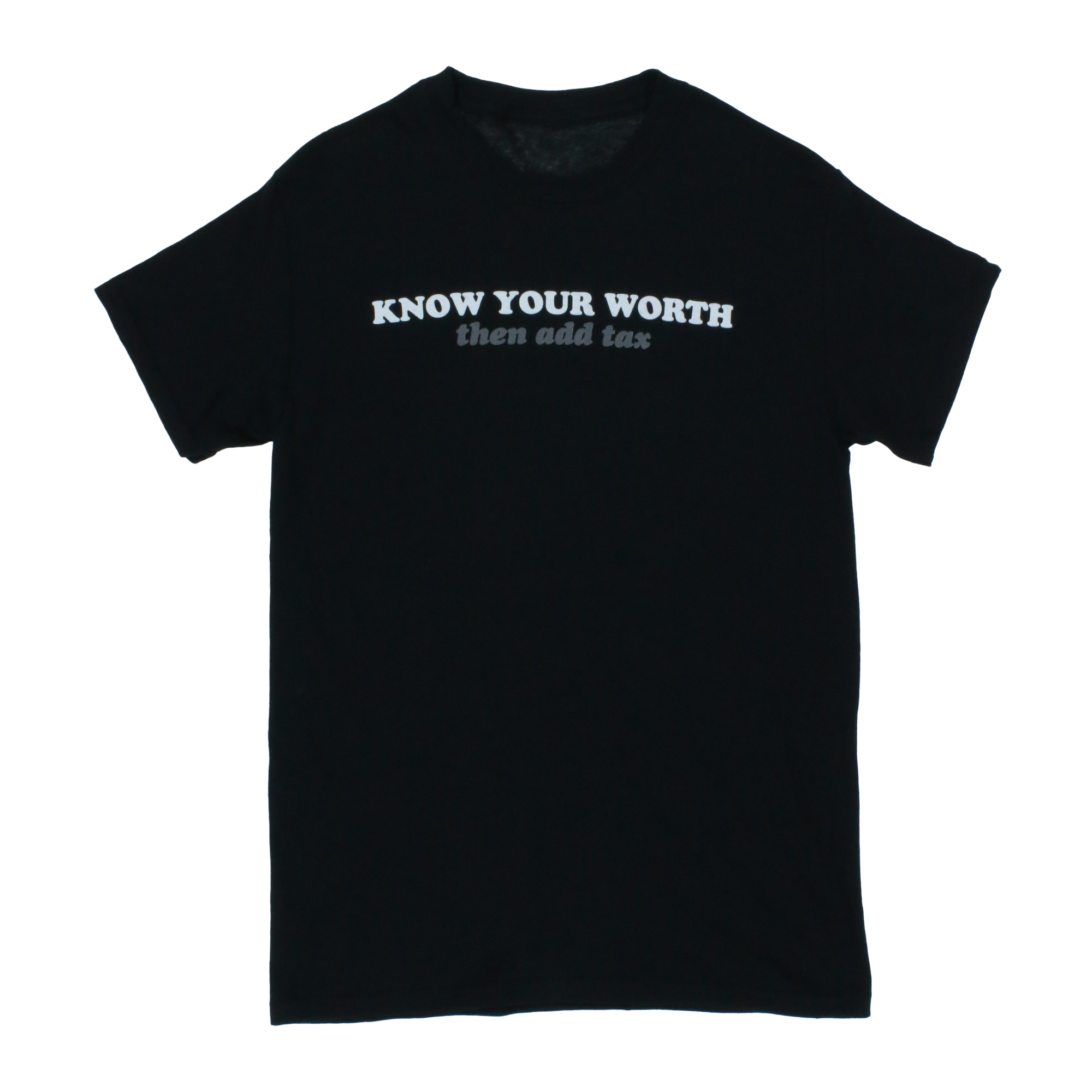 know your worth' graphic tee