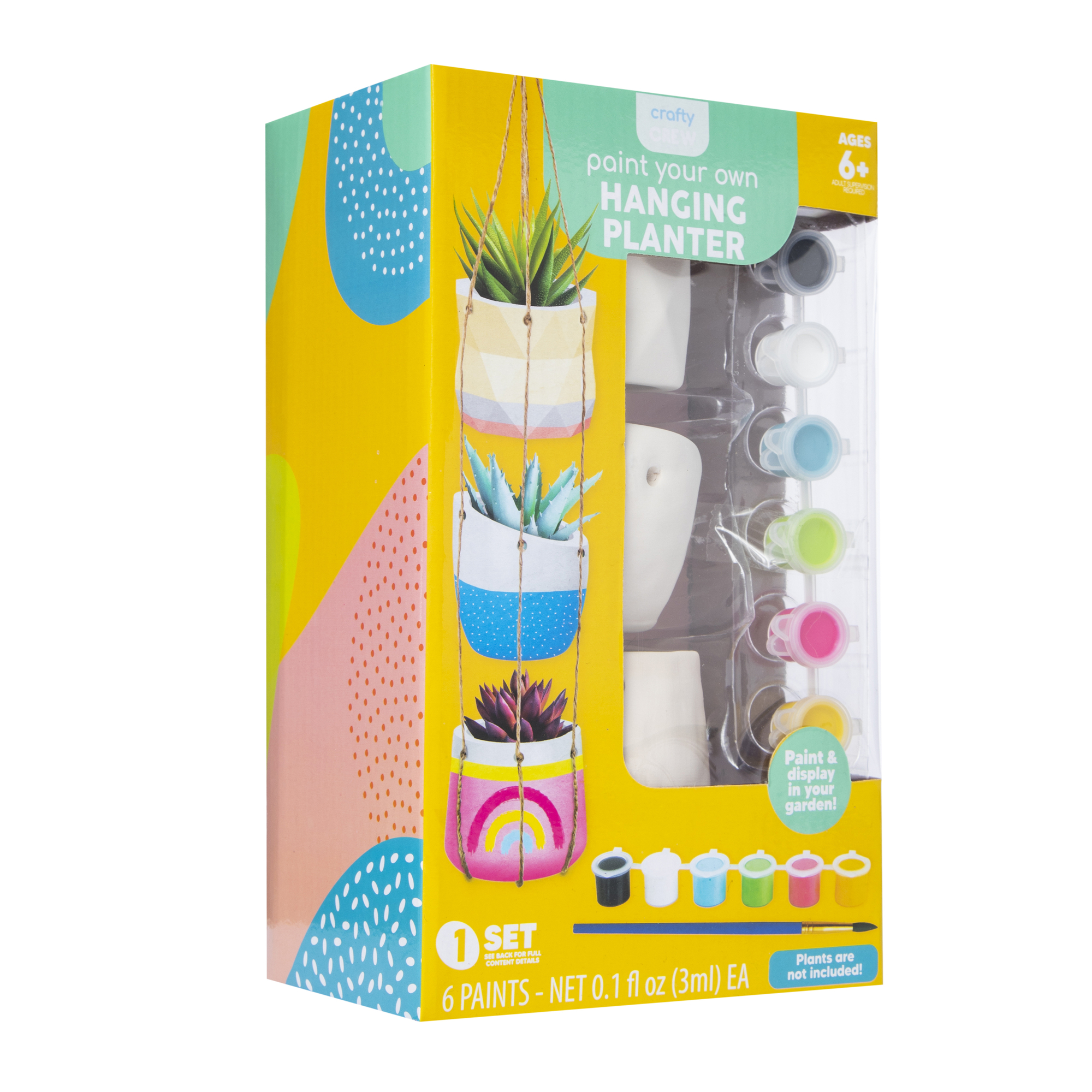 paint your own hanging planter DIY kit