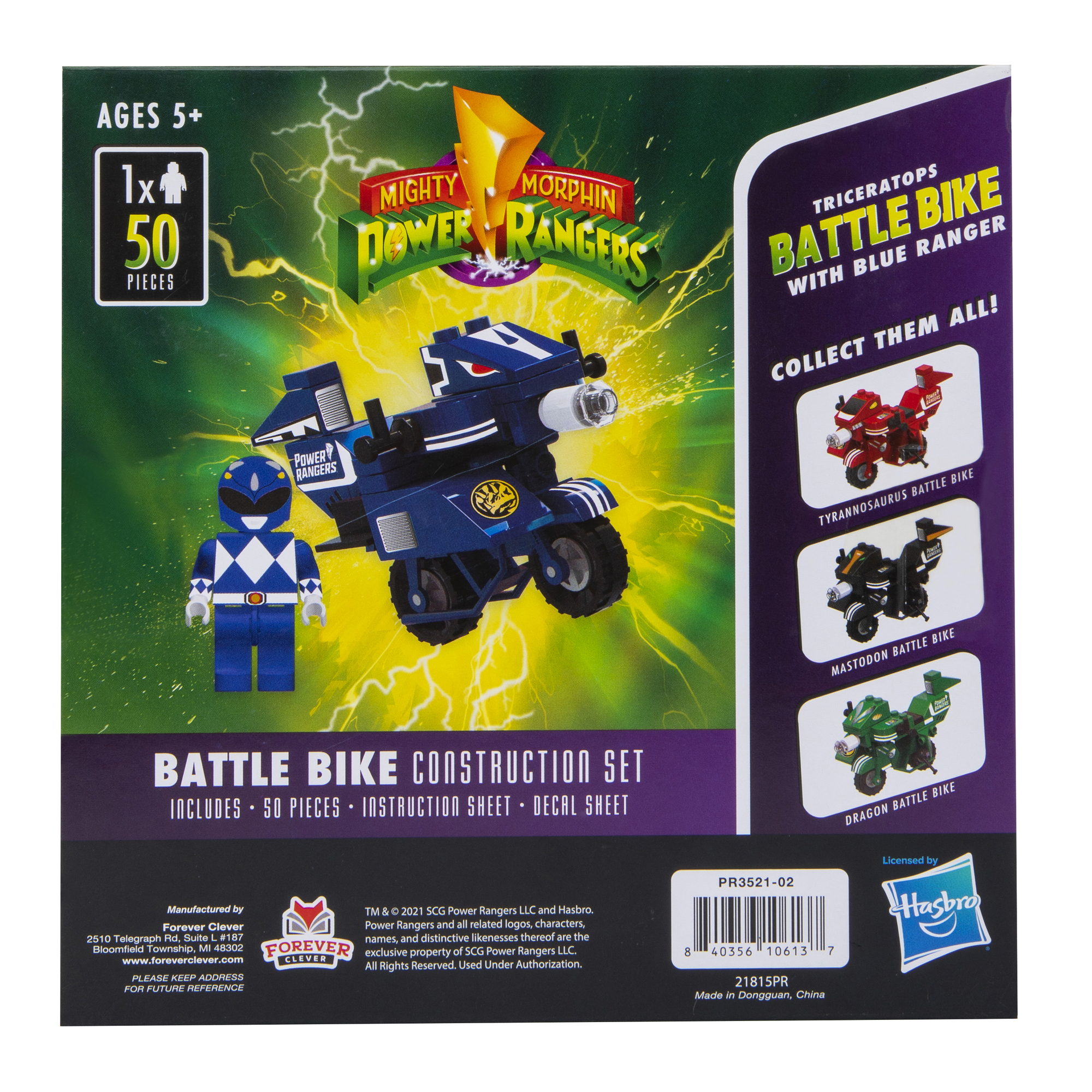 mighty morphin power rangers™ construction set 50-piece | Five Below