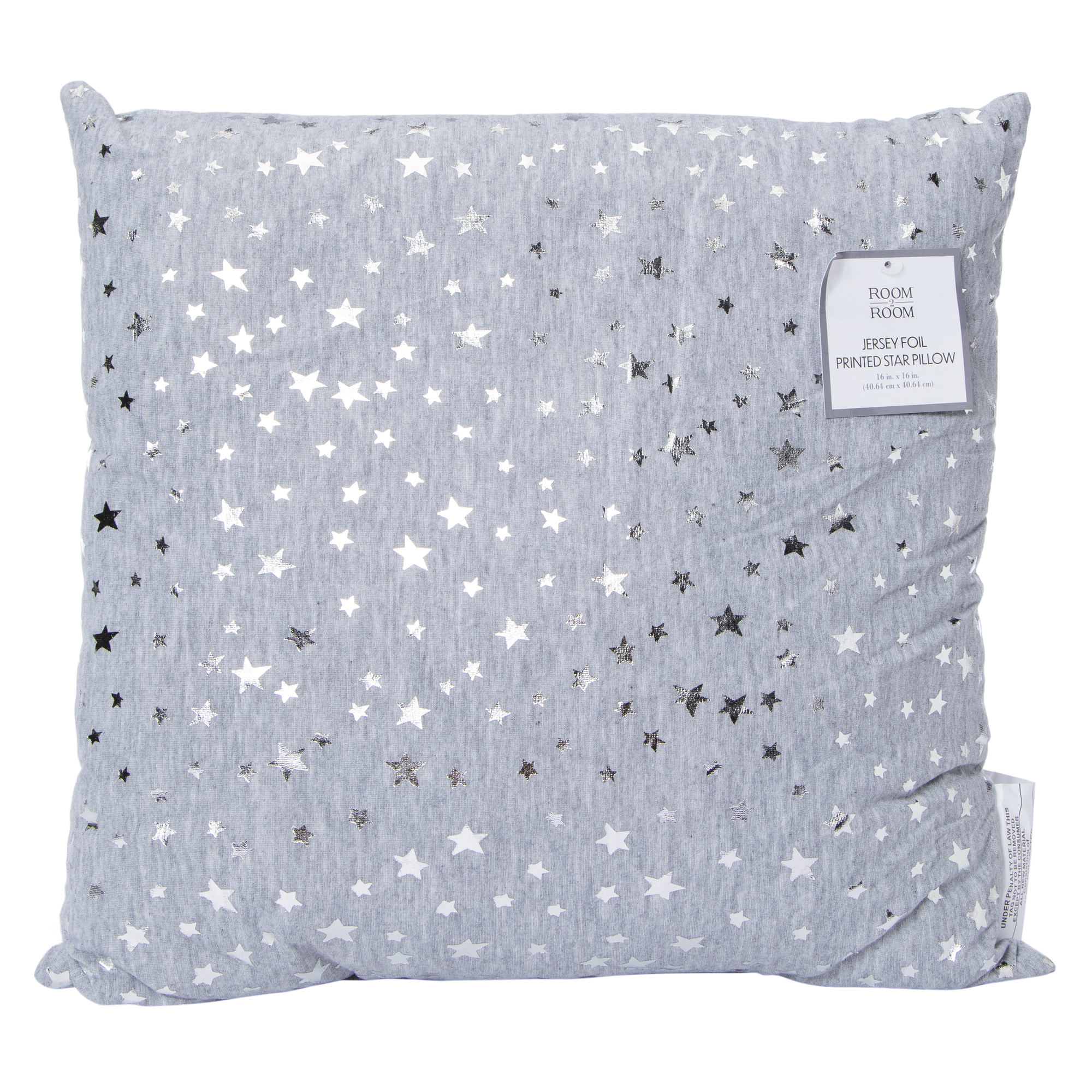 foil star throw pillow 16in Five Below