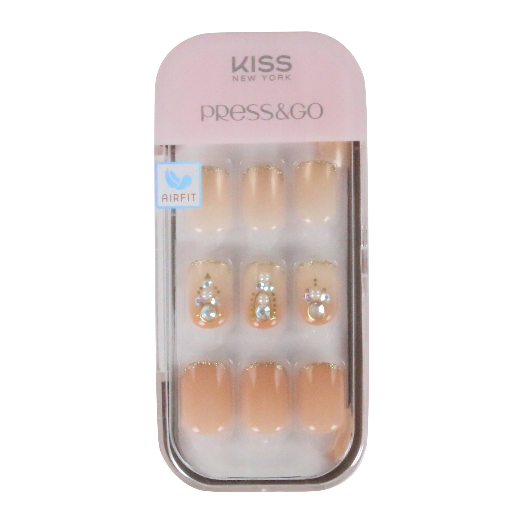 kiss press & go faux nails 30-piece kit