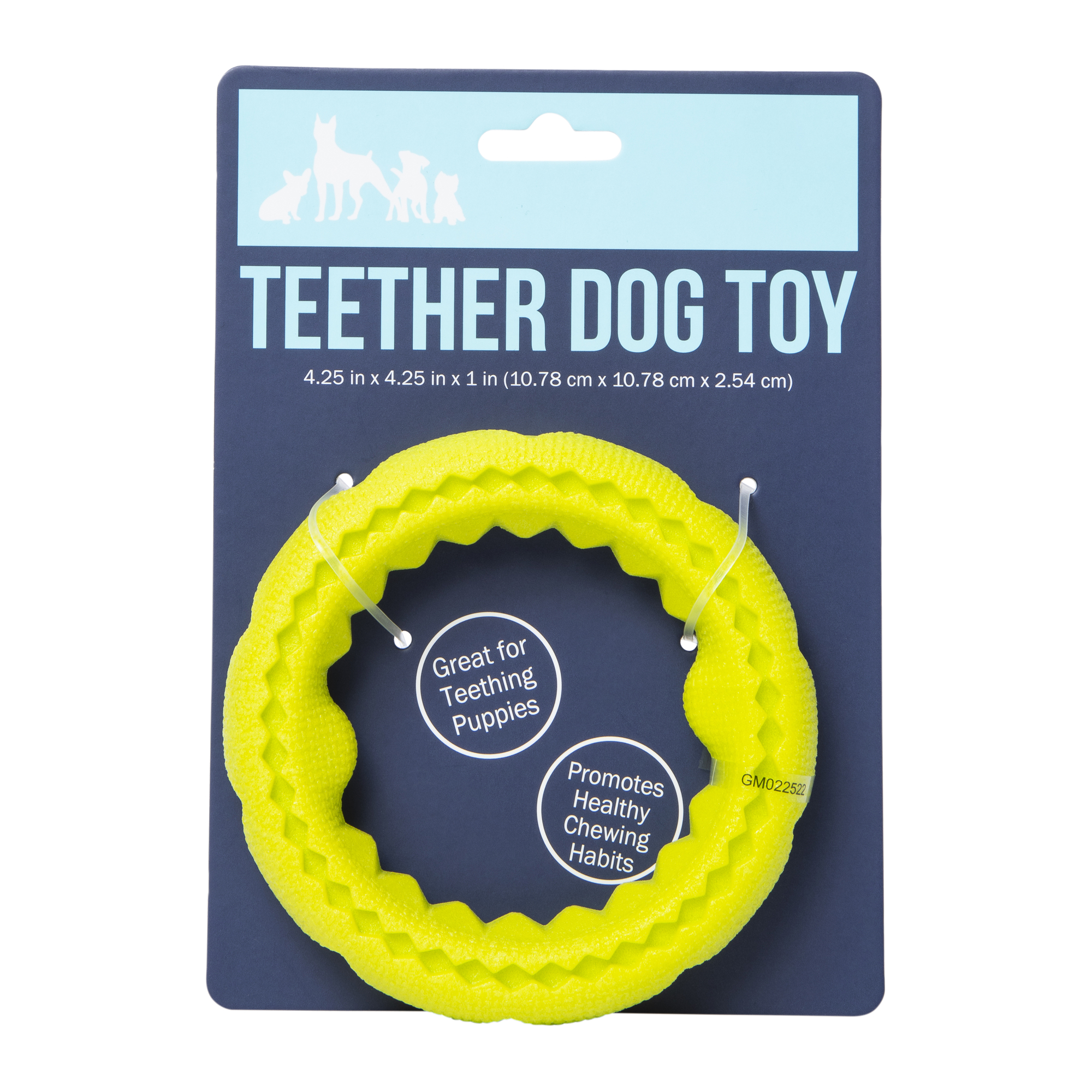 teether dog toy 4.25in