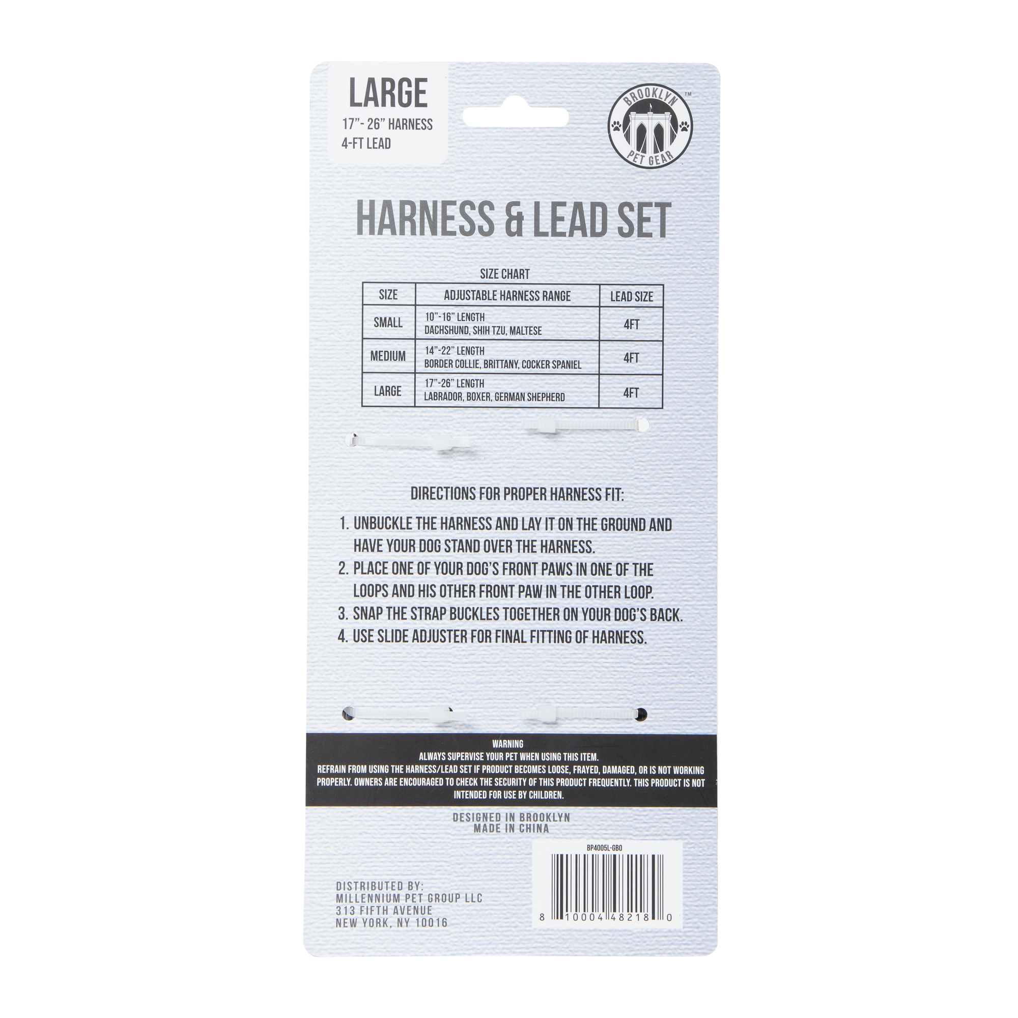 harness & lead set for large dogs