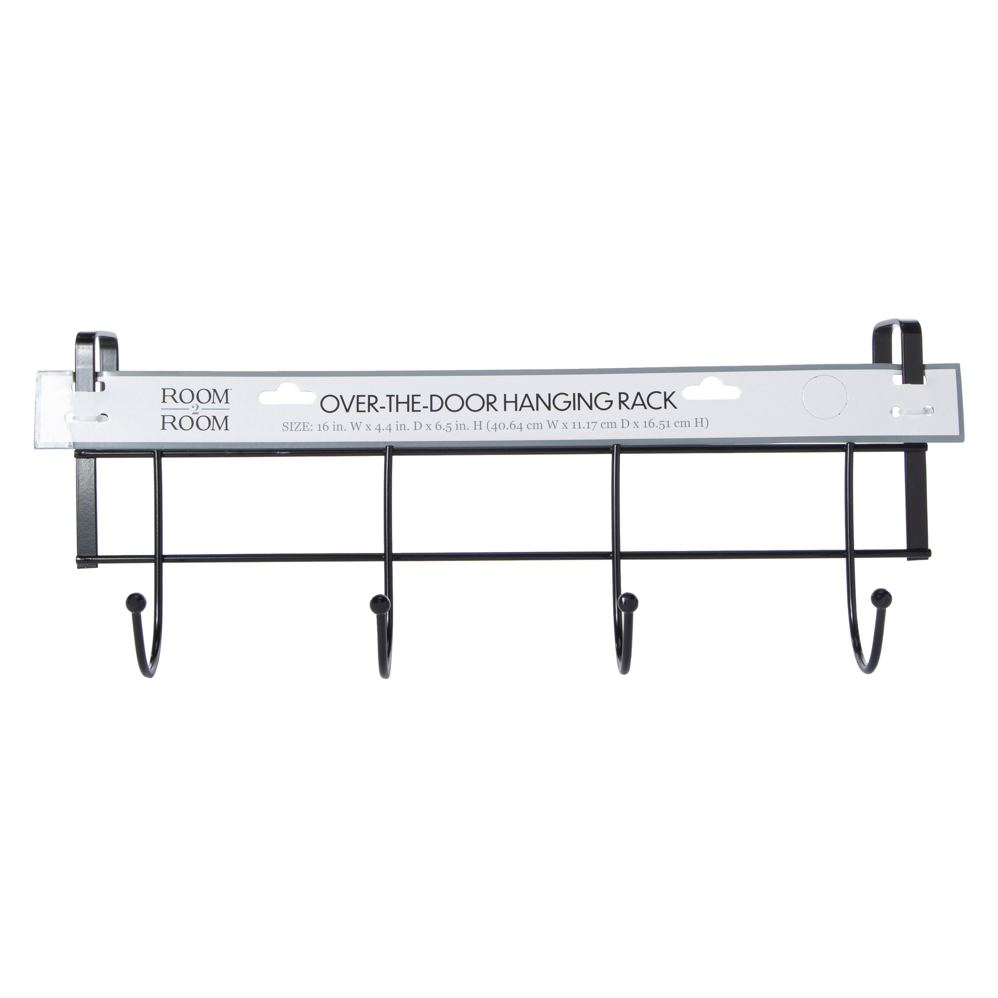 4 hook over-the-door hanging rack