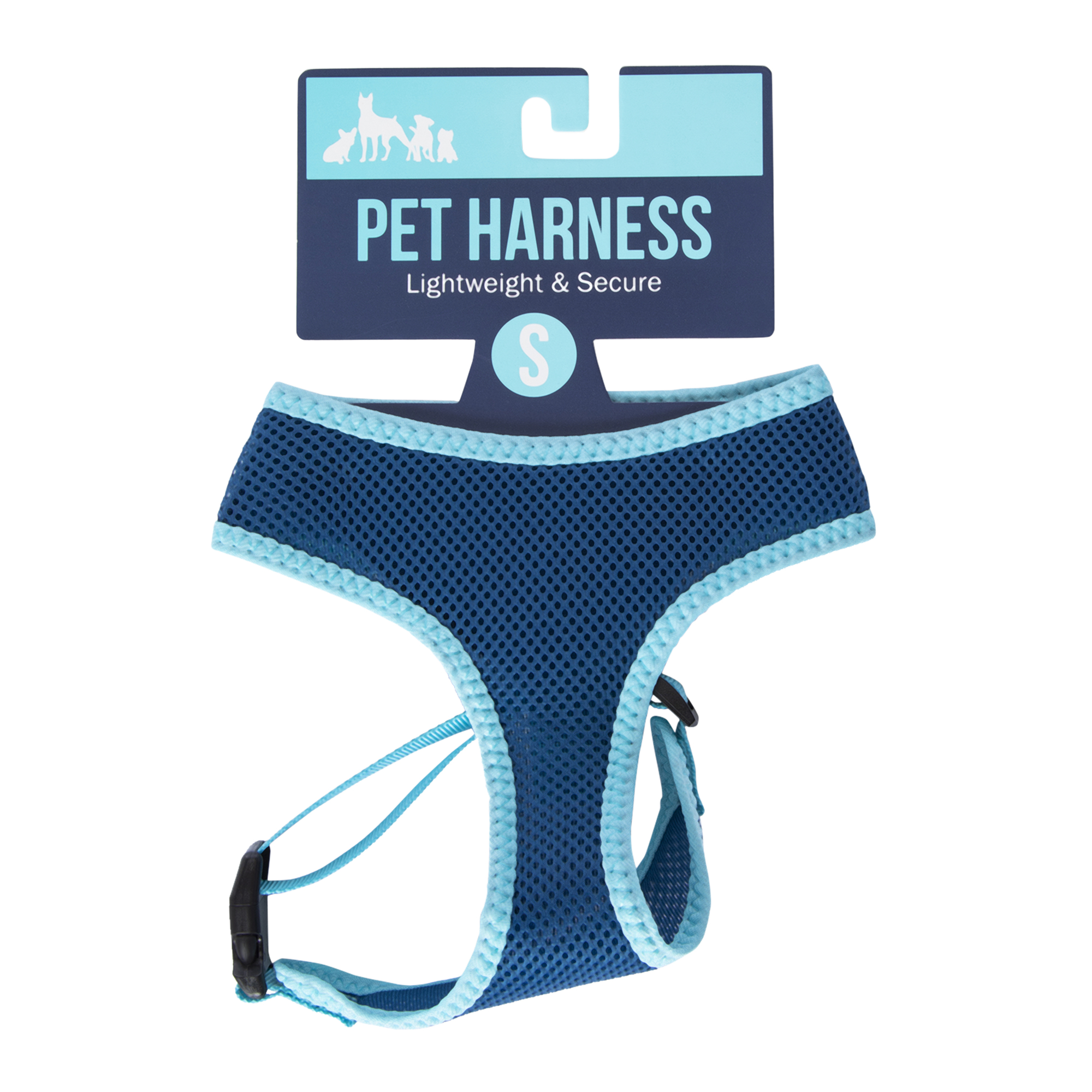 gray mesh pet harness