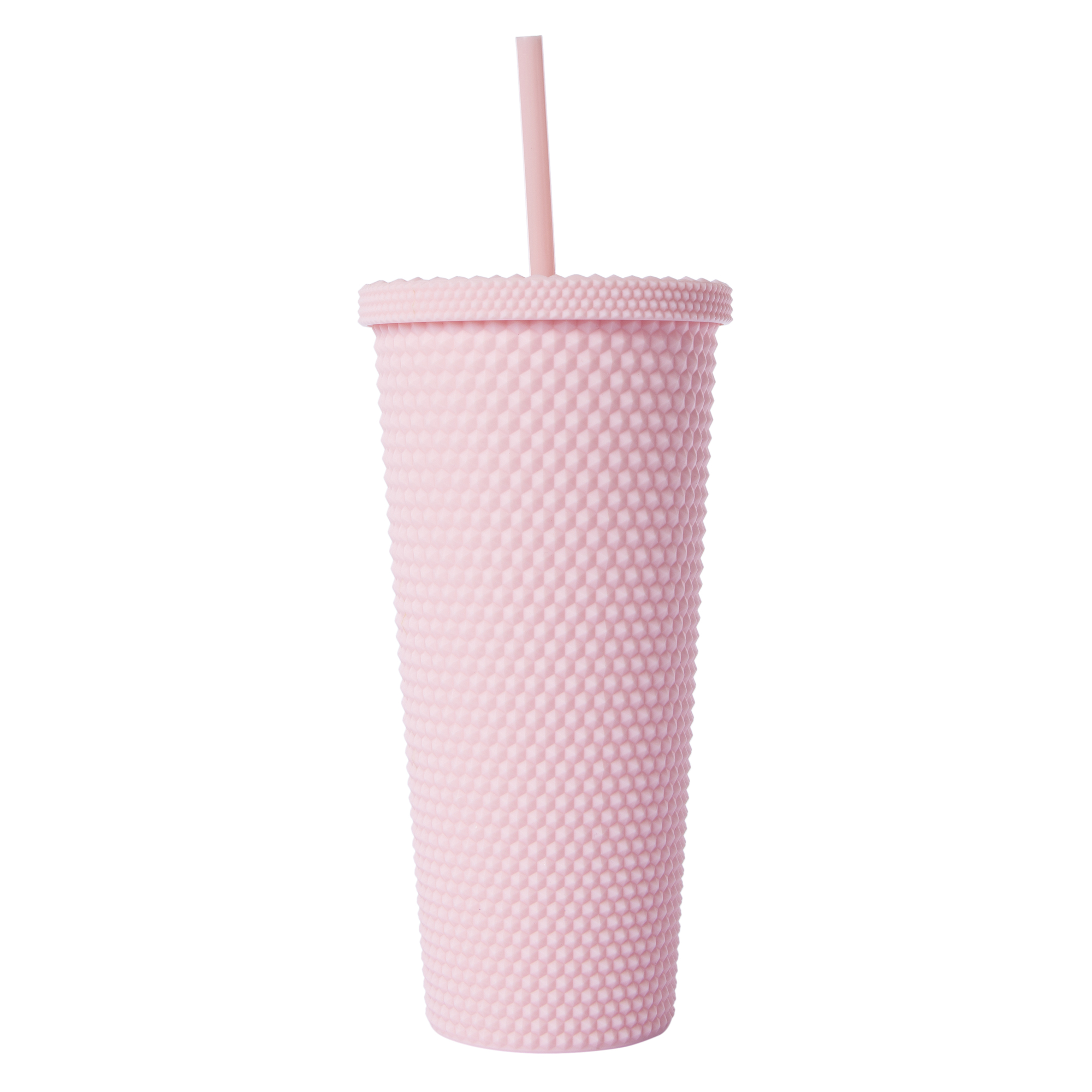 Studded Tumbler With Straw 24oz