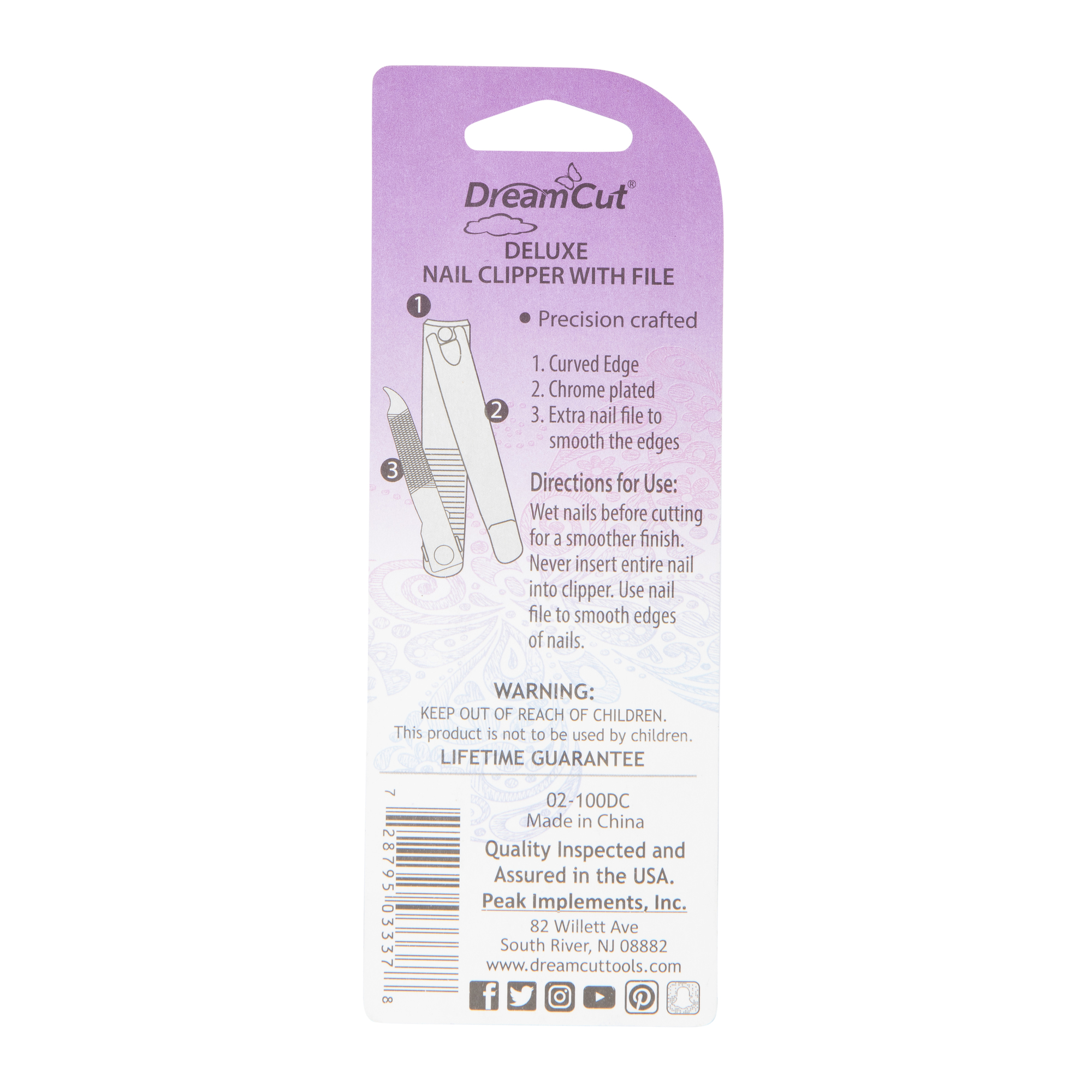 deluxe nail clipper w/ file