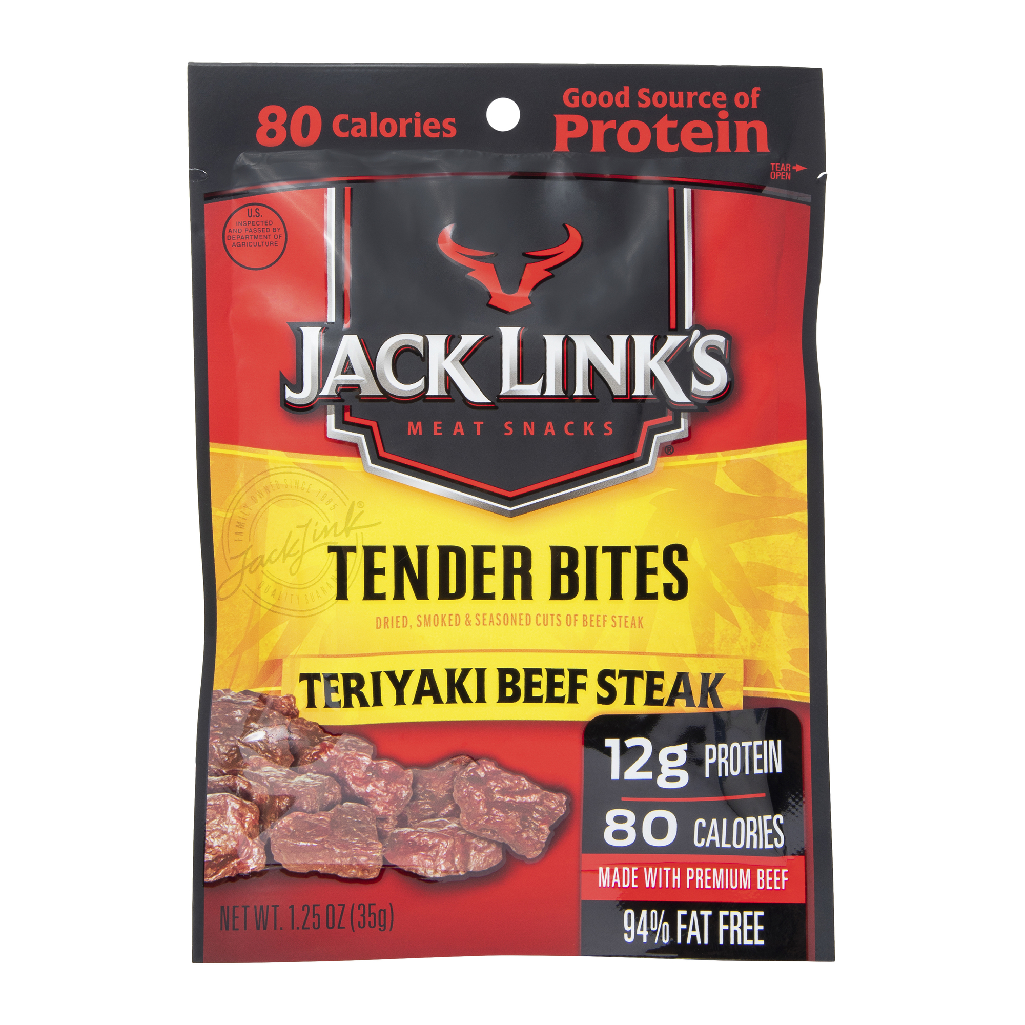 jack link's® tender bites teriyaki beef steak 1.25oz