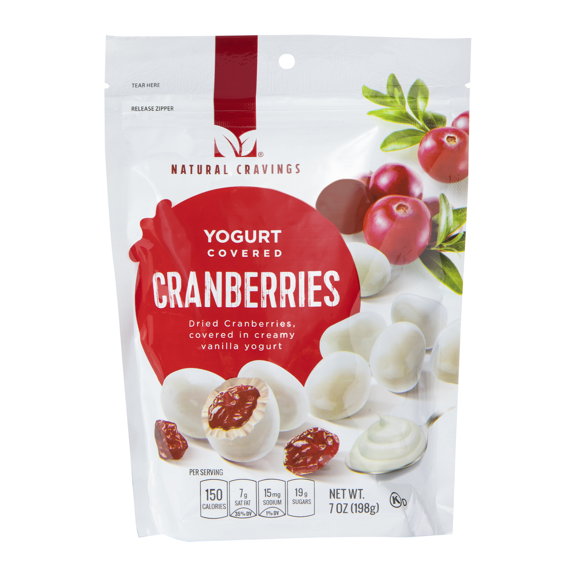 natural cravings® yogurt covered cranberries 7oz | Five Below