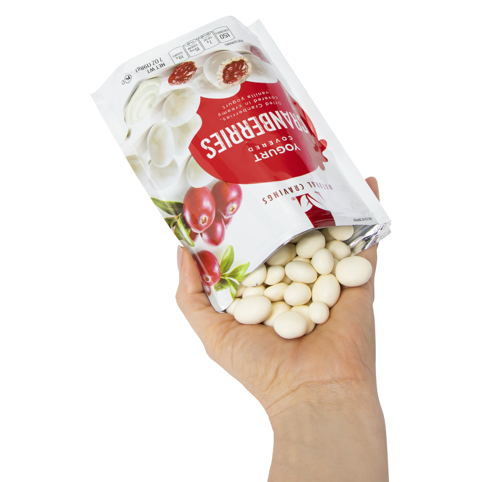 natural cravings® yogurt covered cranberries 7oz