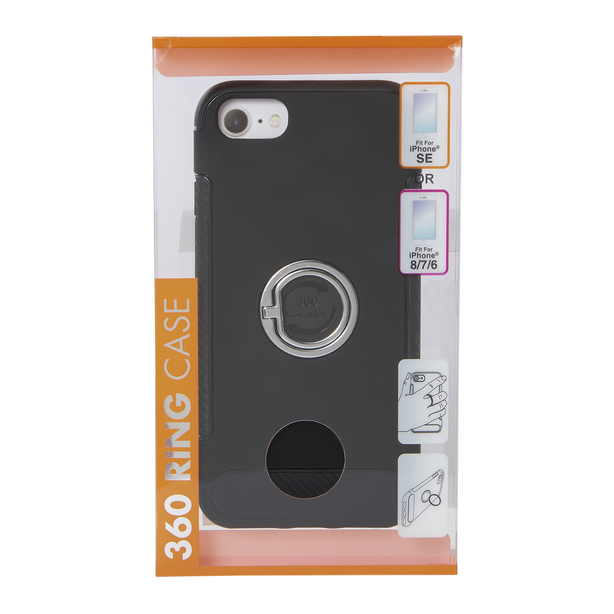 iPhone 8® / 7® / 6® / SE® 360 ring phone case