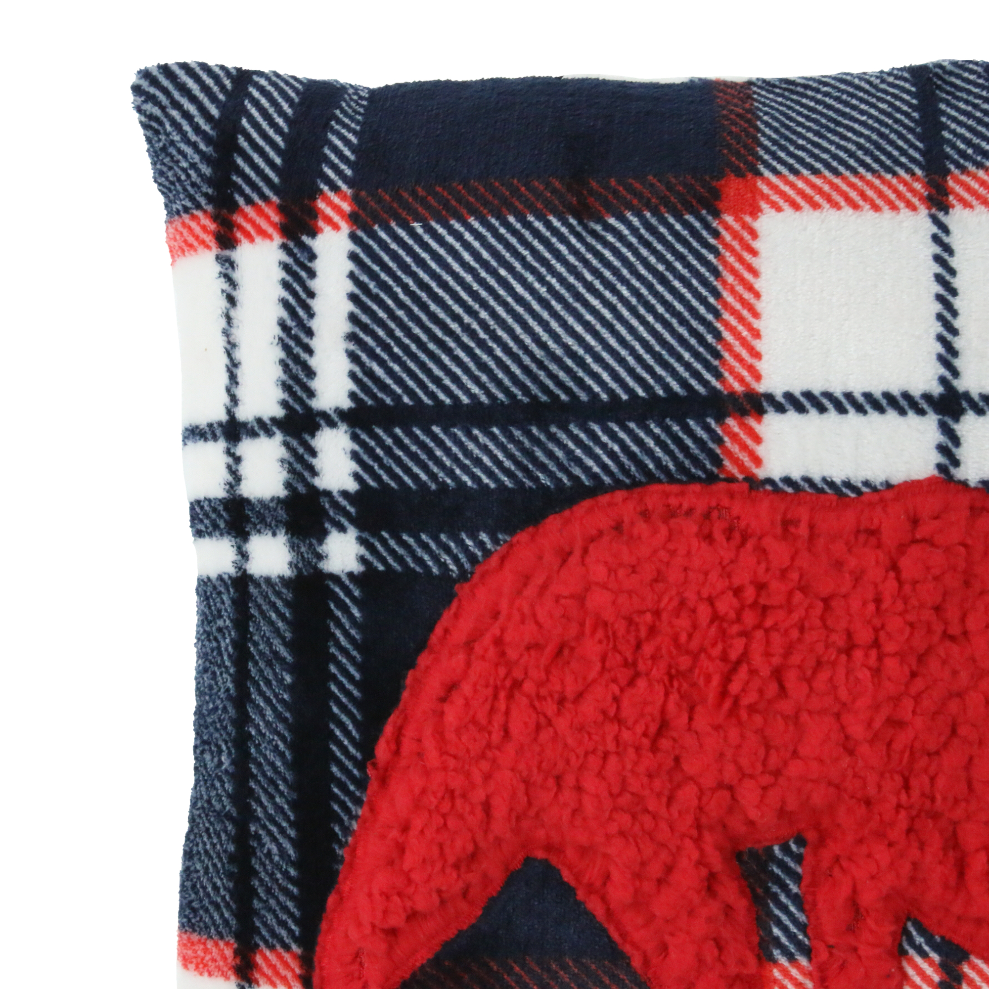 reversible holiday throw pillow 16in x