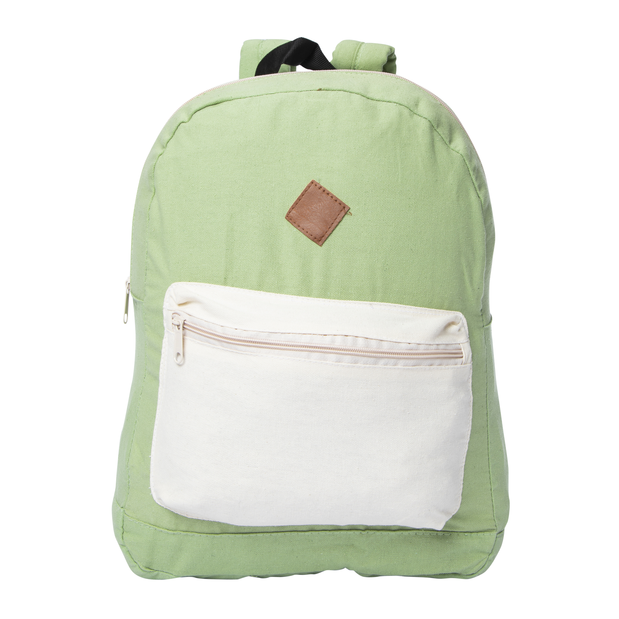 color block canvas backpack 15.5in