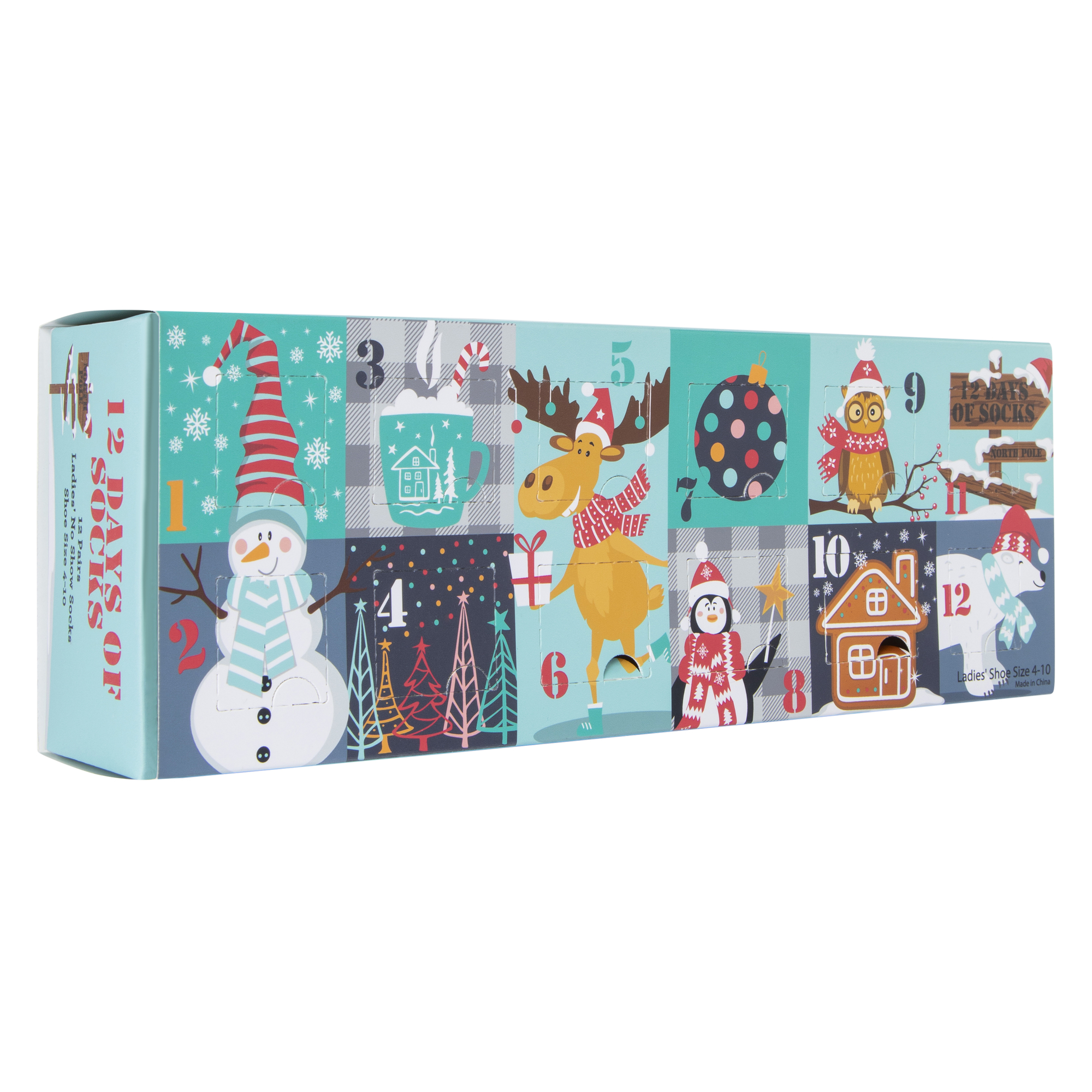ladies 12 days of socks holiday gift set