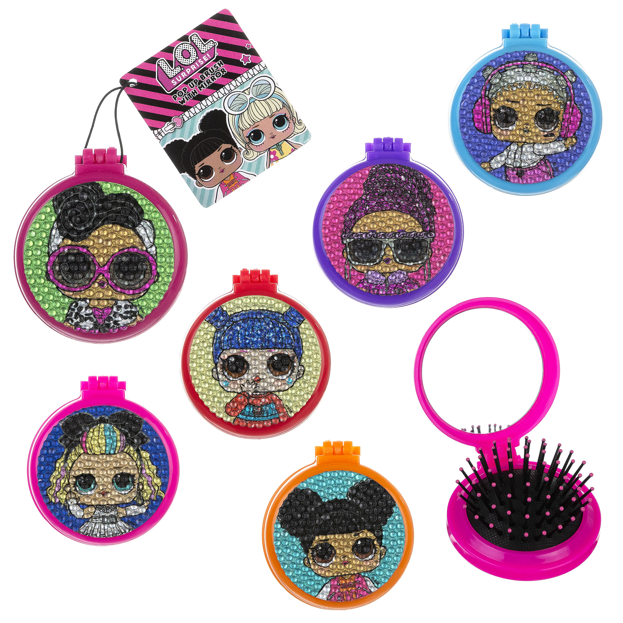 surprise!™ bling pop-up travel brush Five Below