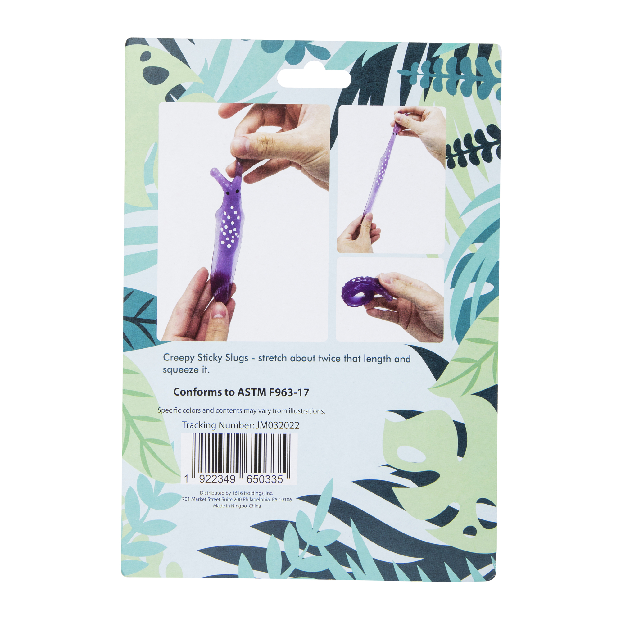 squishy jelly slug fidget toy 3-pack