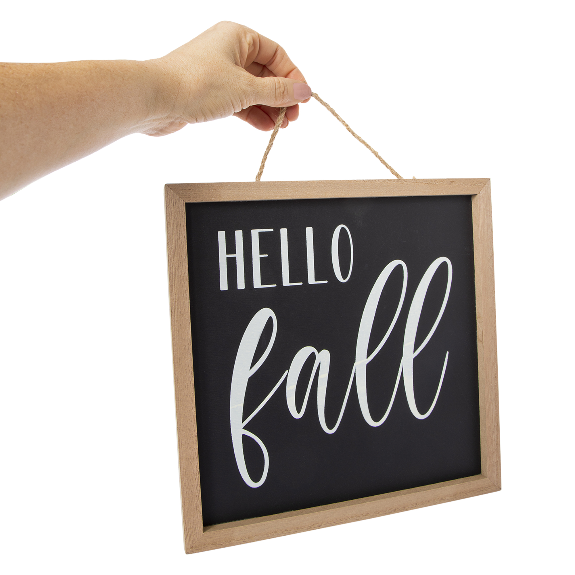 'hello fall' wall sign 10in x 10in