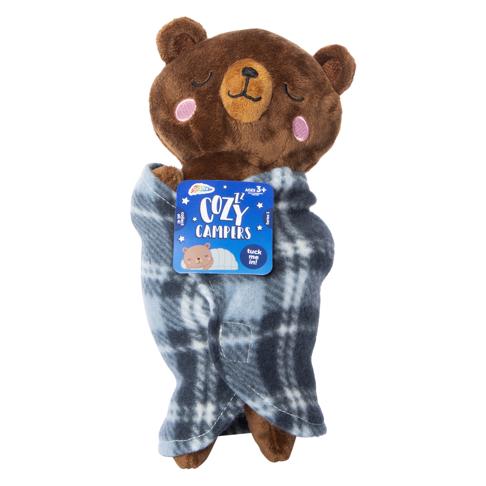 grafix® cozy campers plush slumber pal series 1