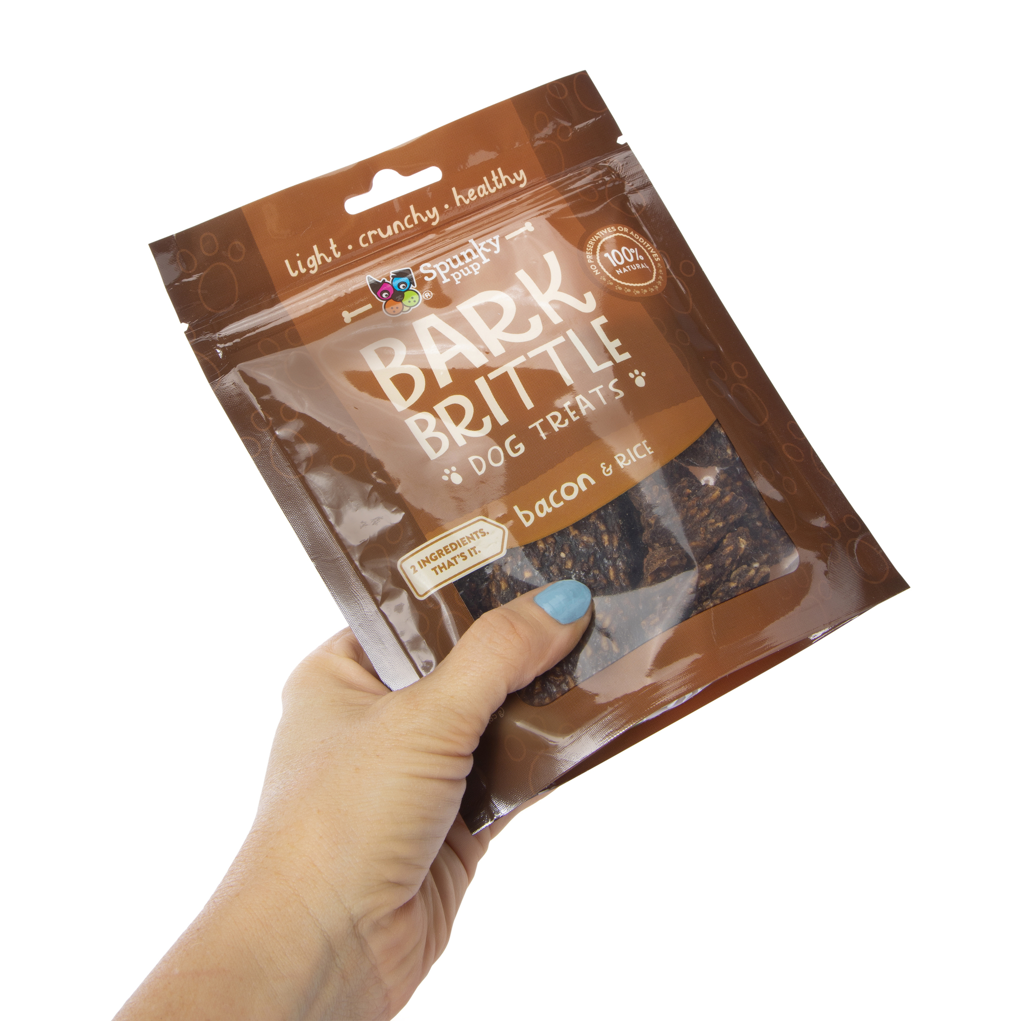 spunky pup bark brittle dog treats 3oz