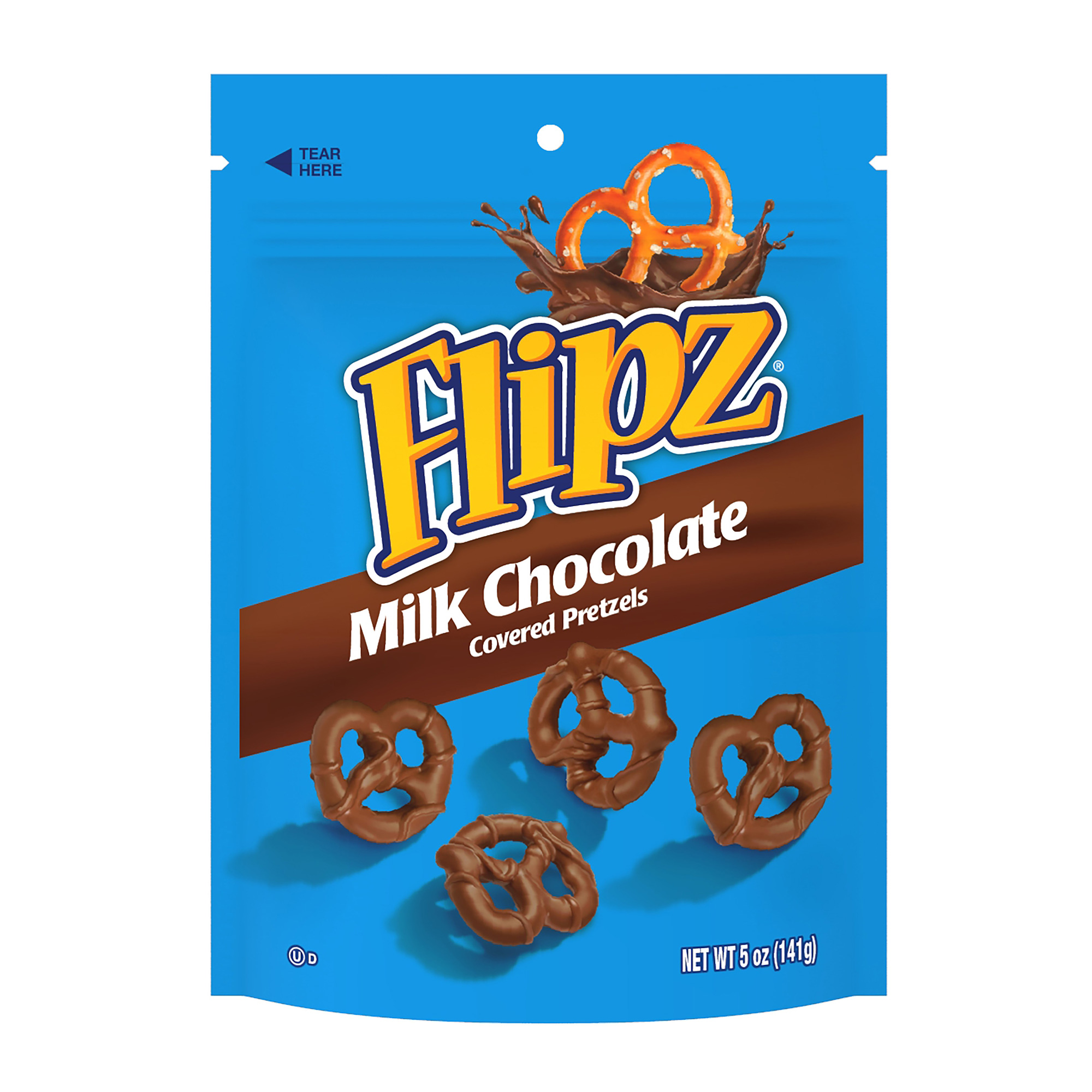flipz® milk chocolate covered pretzels 5oz