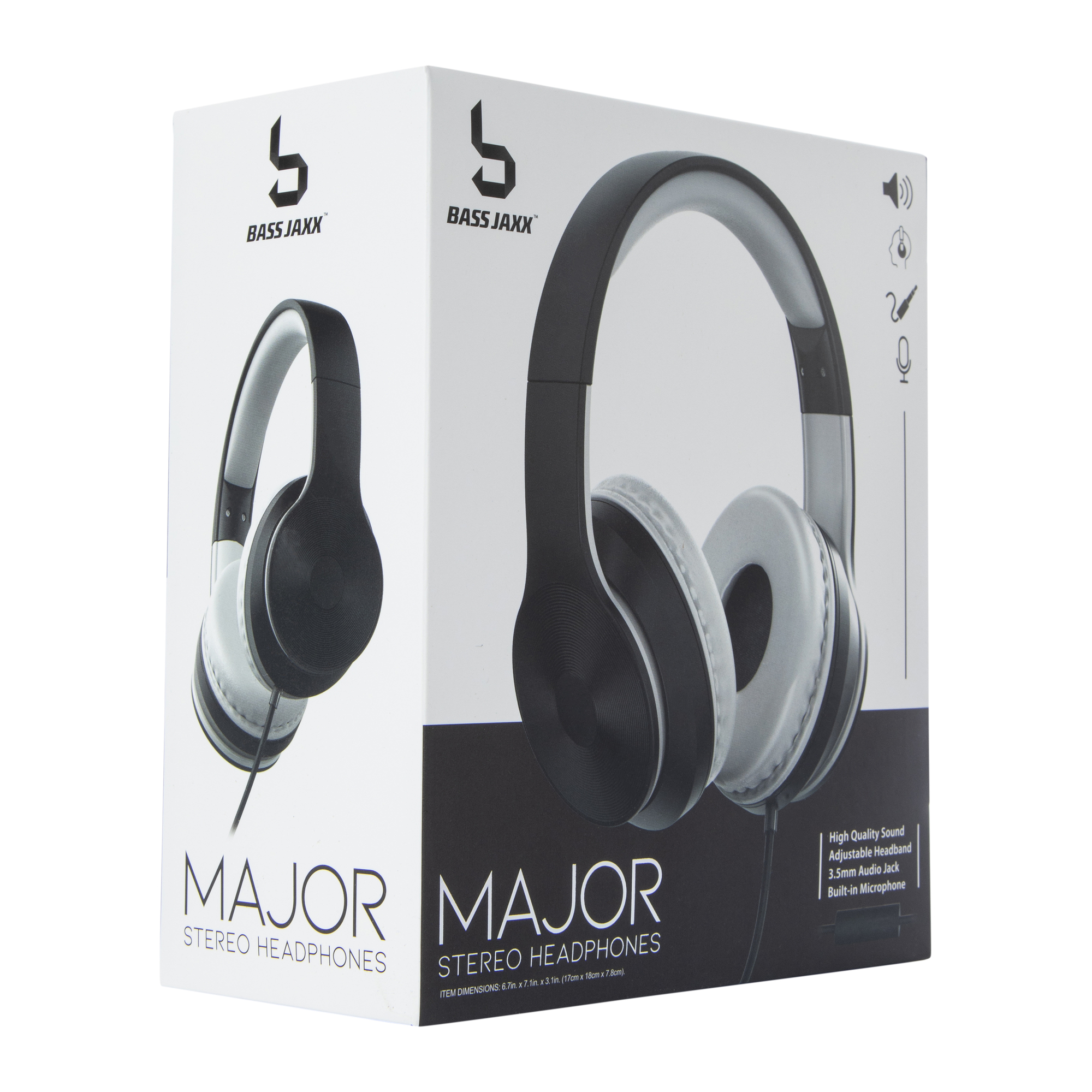 duotone wired stereo headphones with microphone