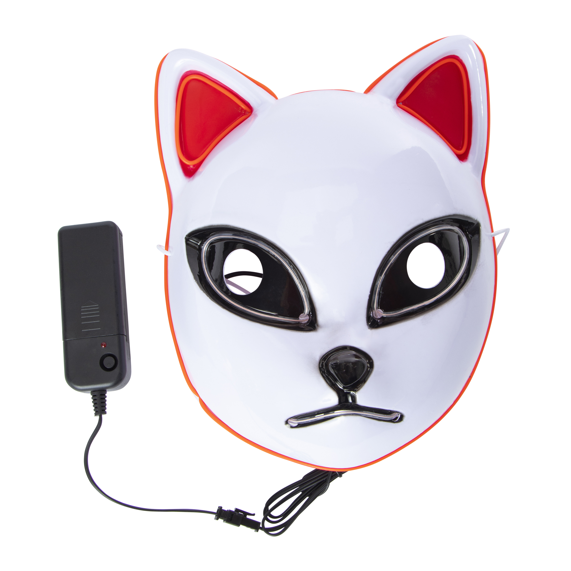 LED halloween mask 9.7in x 7.3in