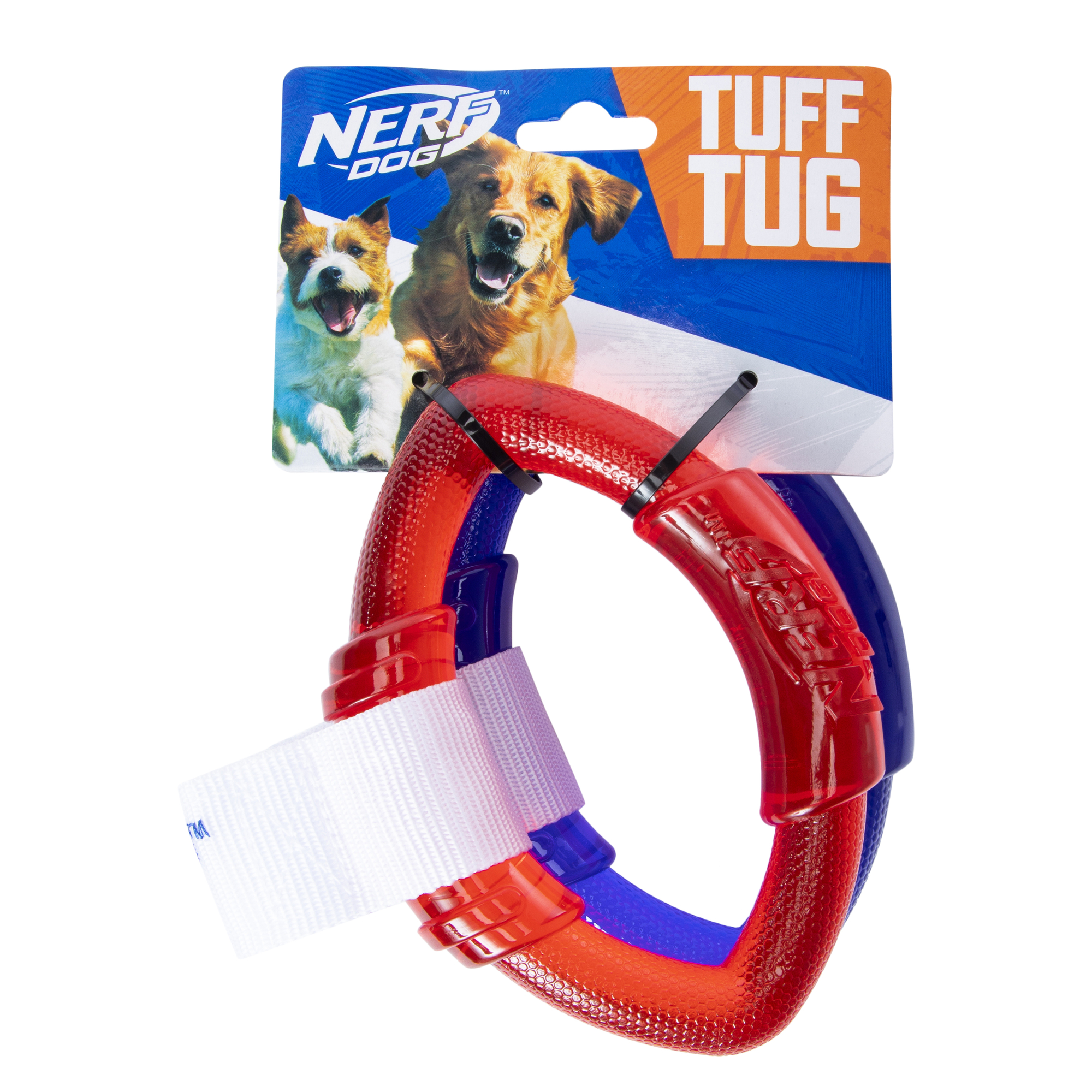 nerf dog™ tuff tug two ring dog toy