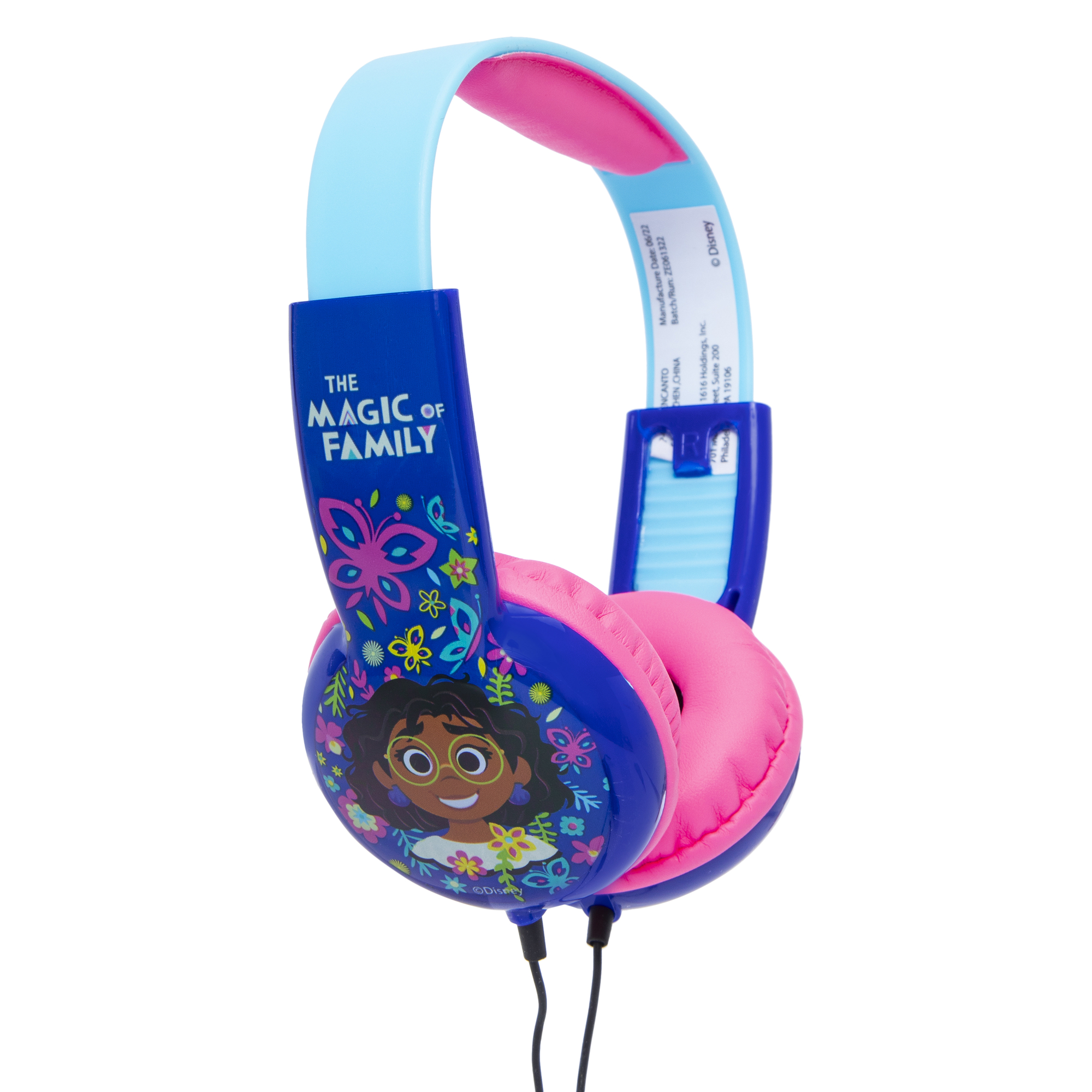 Disney Encanto kid-safe headphones w/ in-line mic
