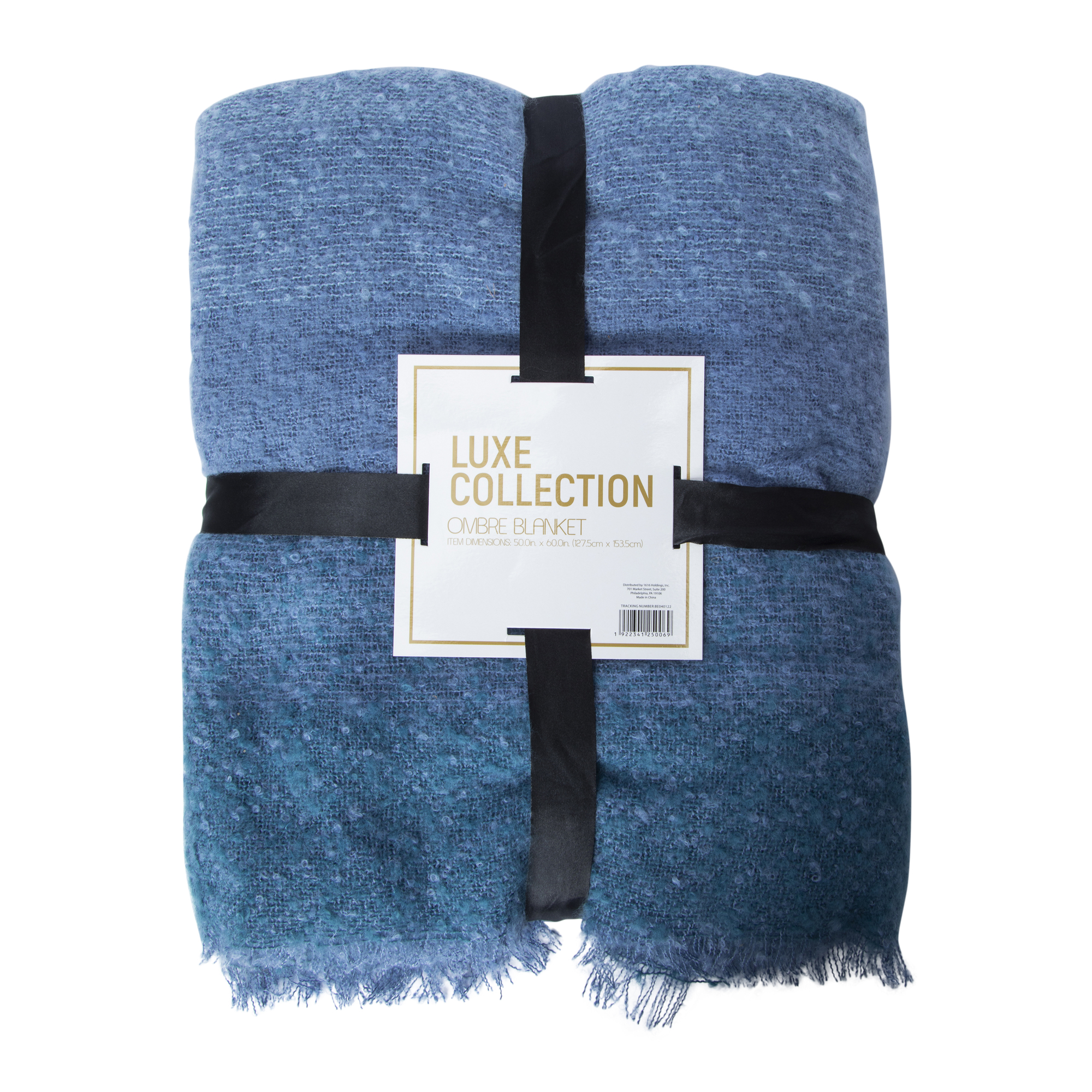 luxe collection ombre blanket 50in x 60in