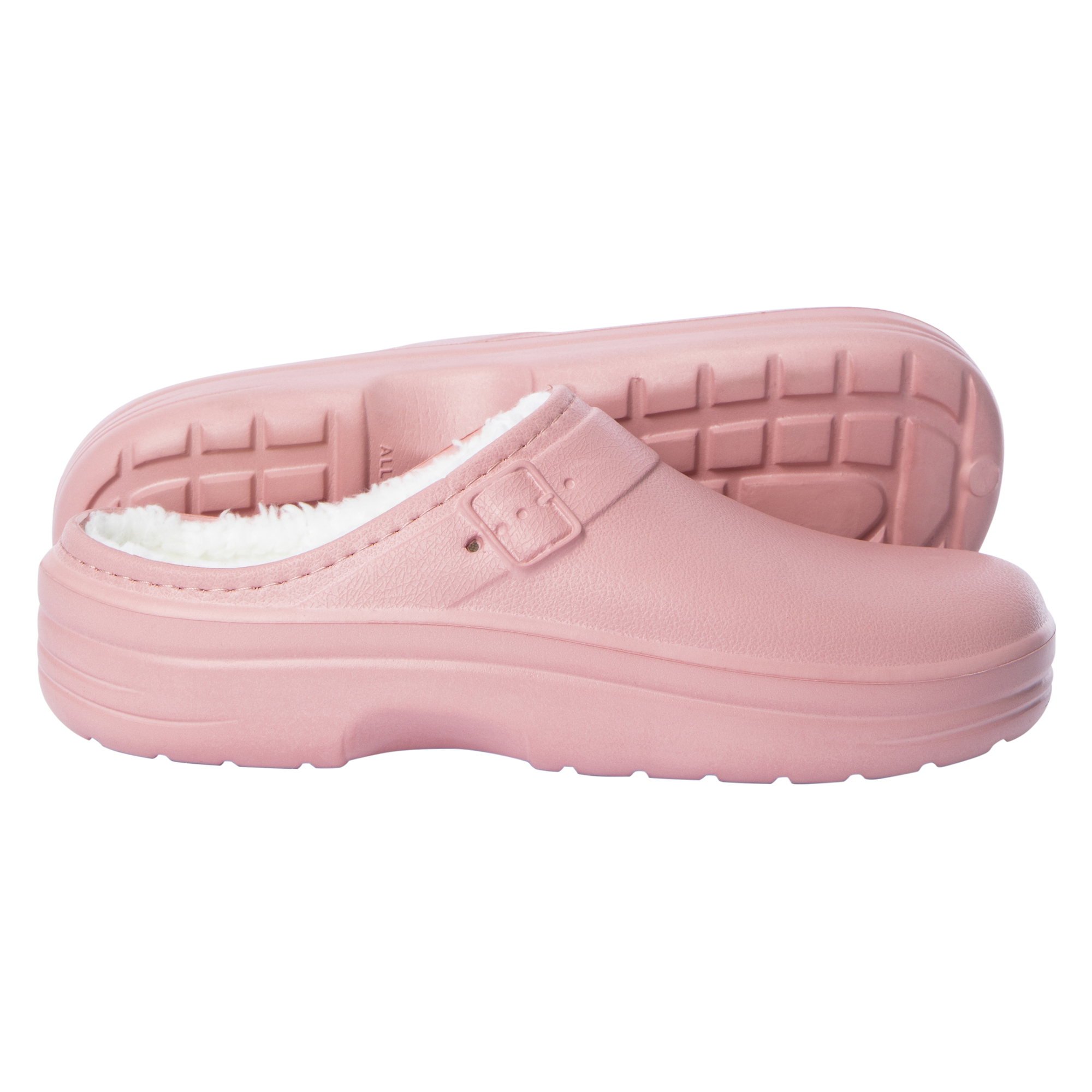 Ladies Black Sherpa-Lined Eva Clogs