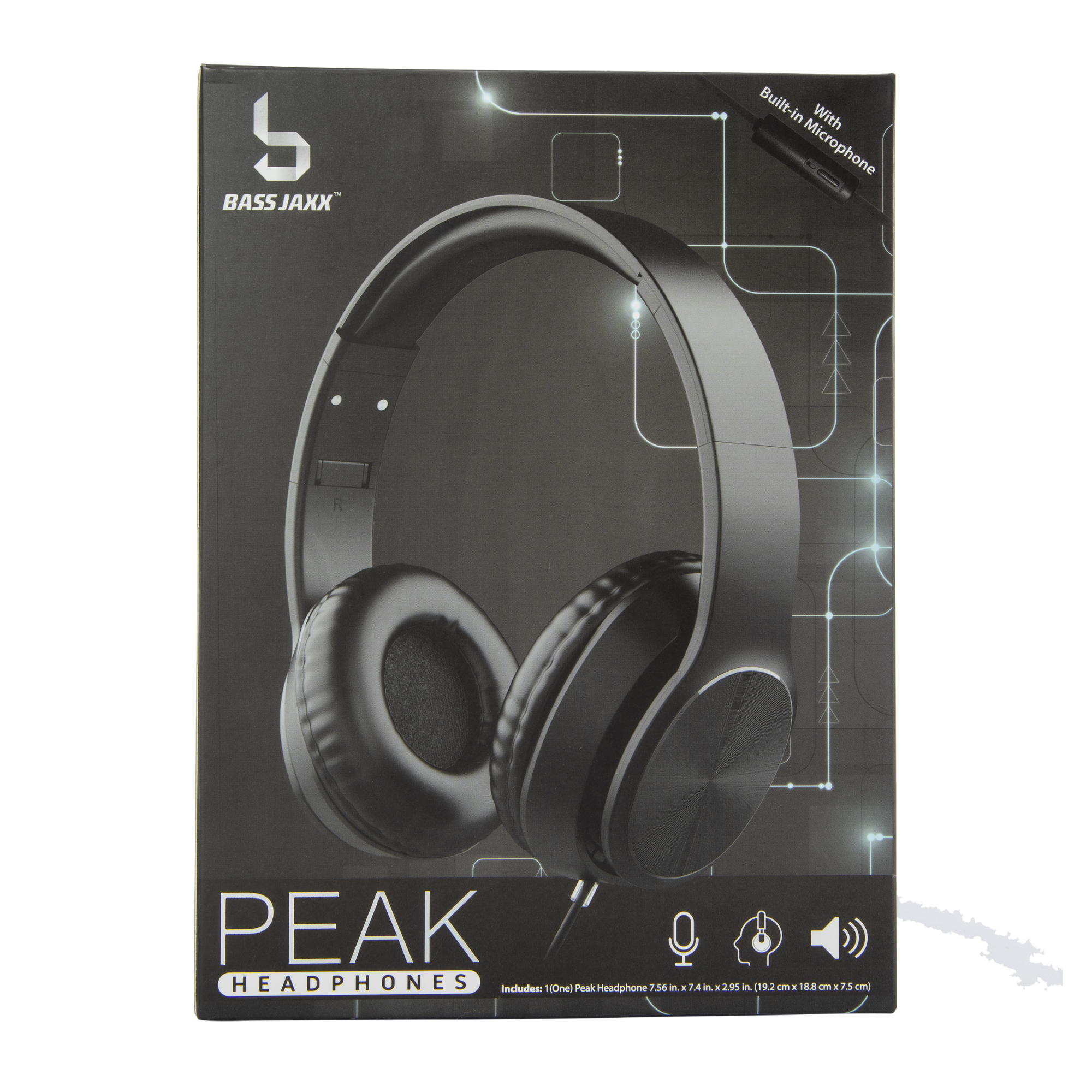 peak wired headphones w/ mic