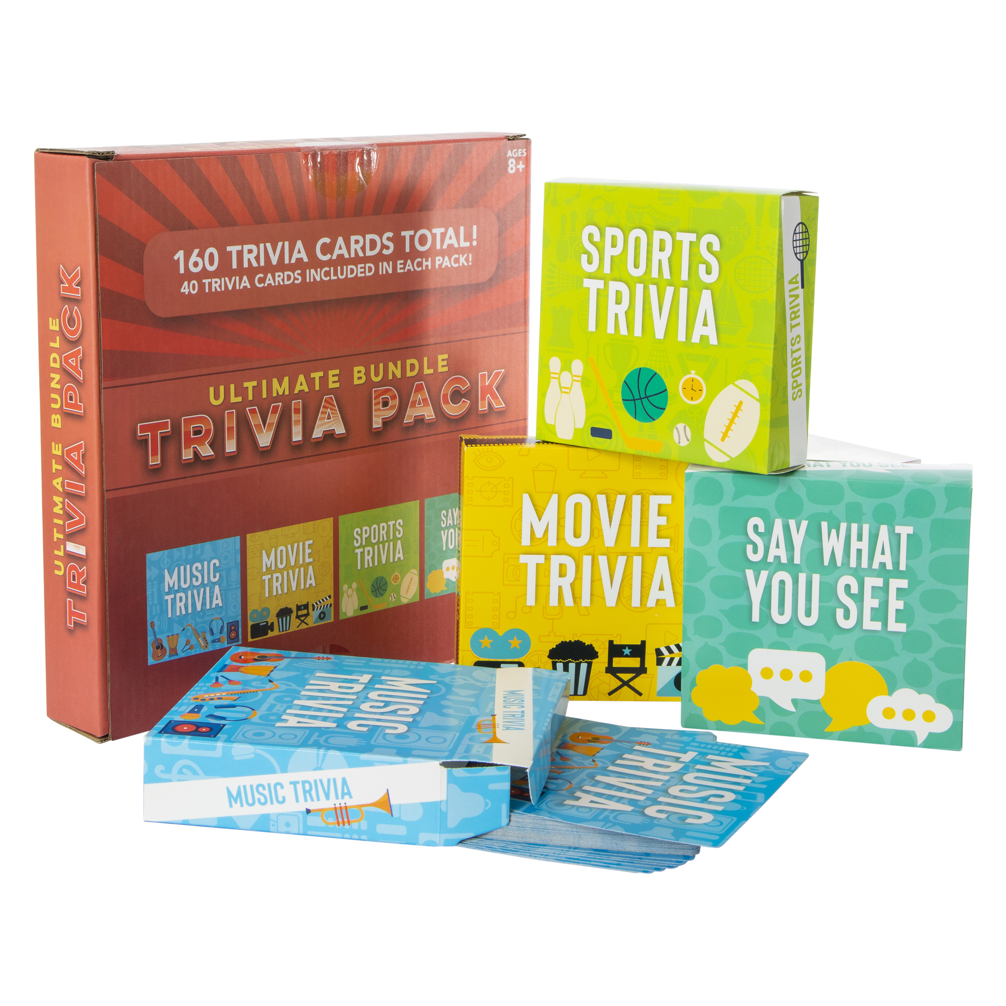 ultimate bundle trivia card games 4-pack