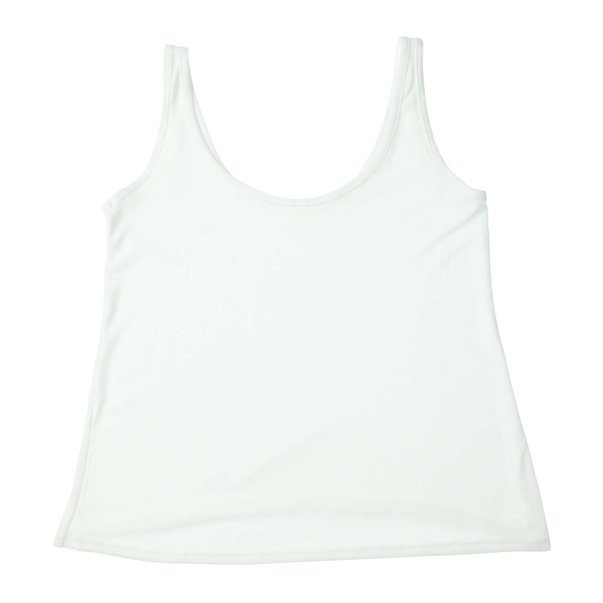 juniors white hacci tank top