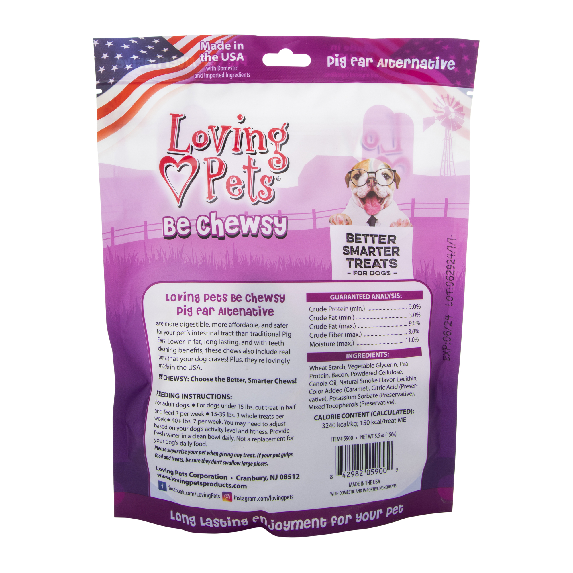 loving pets® pig ear alternative dog treats 5.5oz