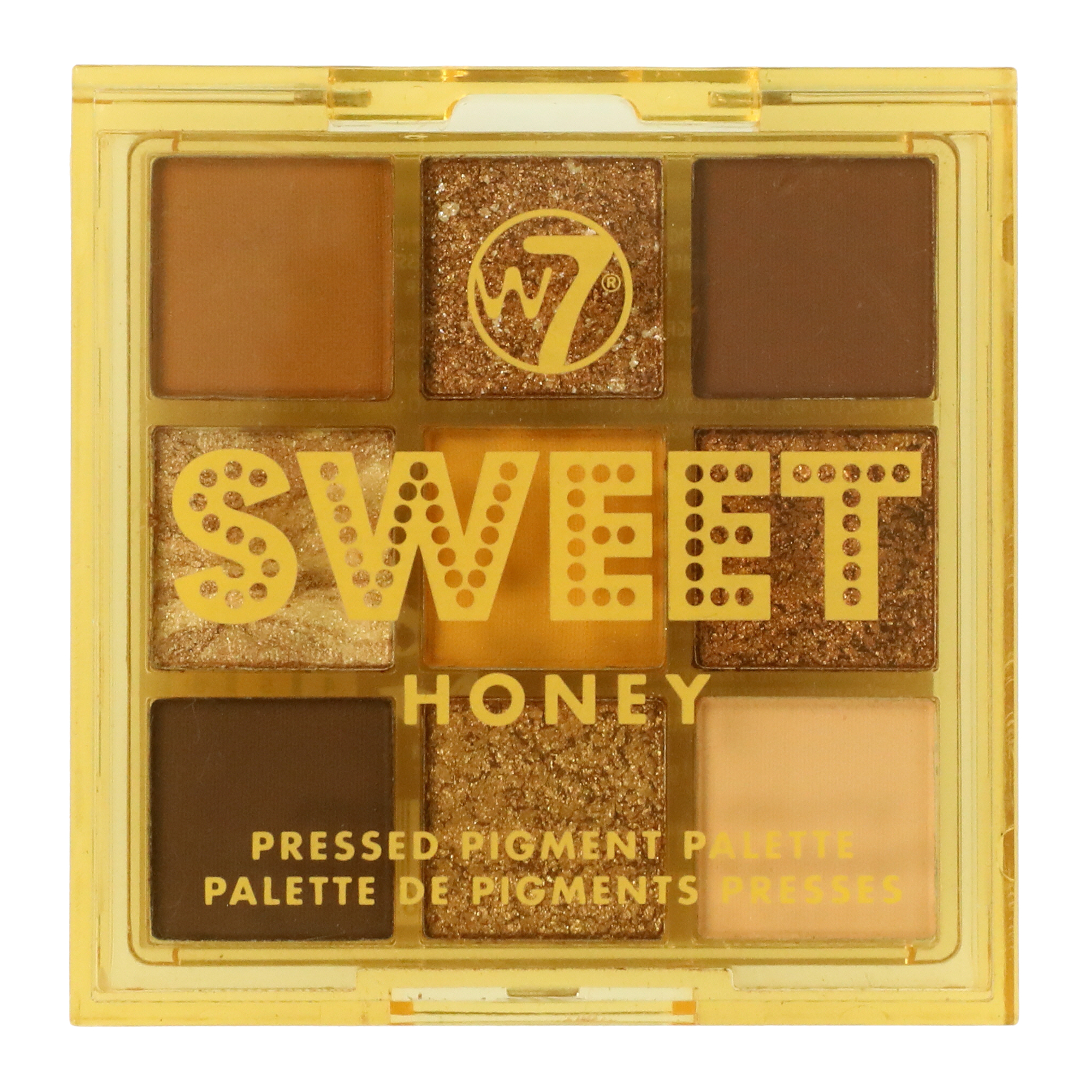 w7® sweet honey pressed pigment palette