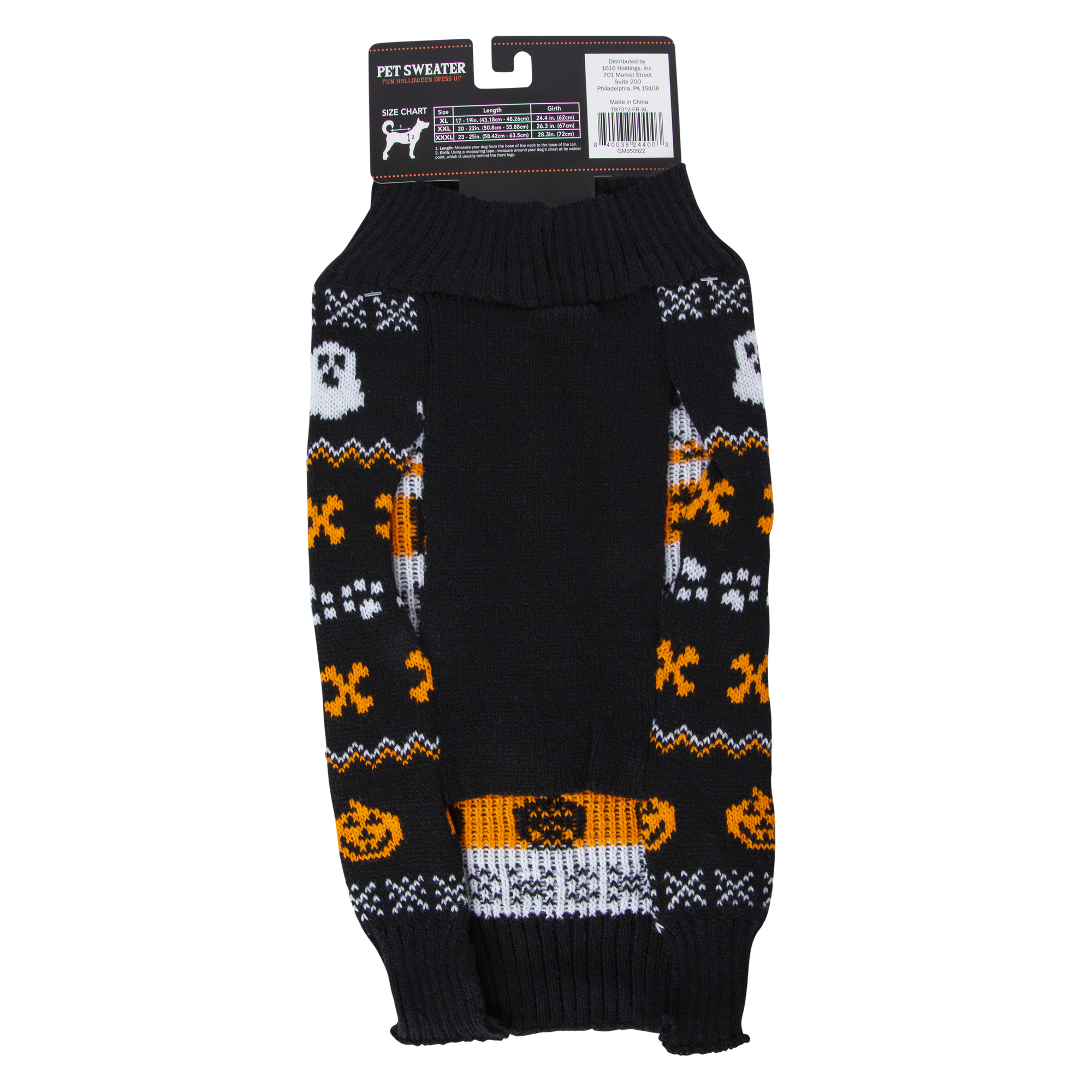 halloween pet sweater for big dogs