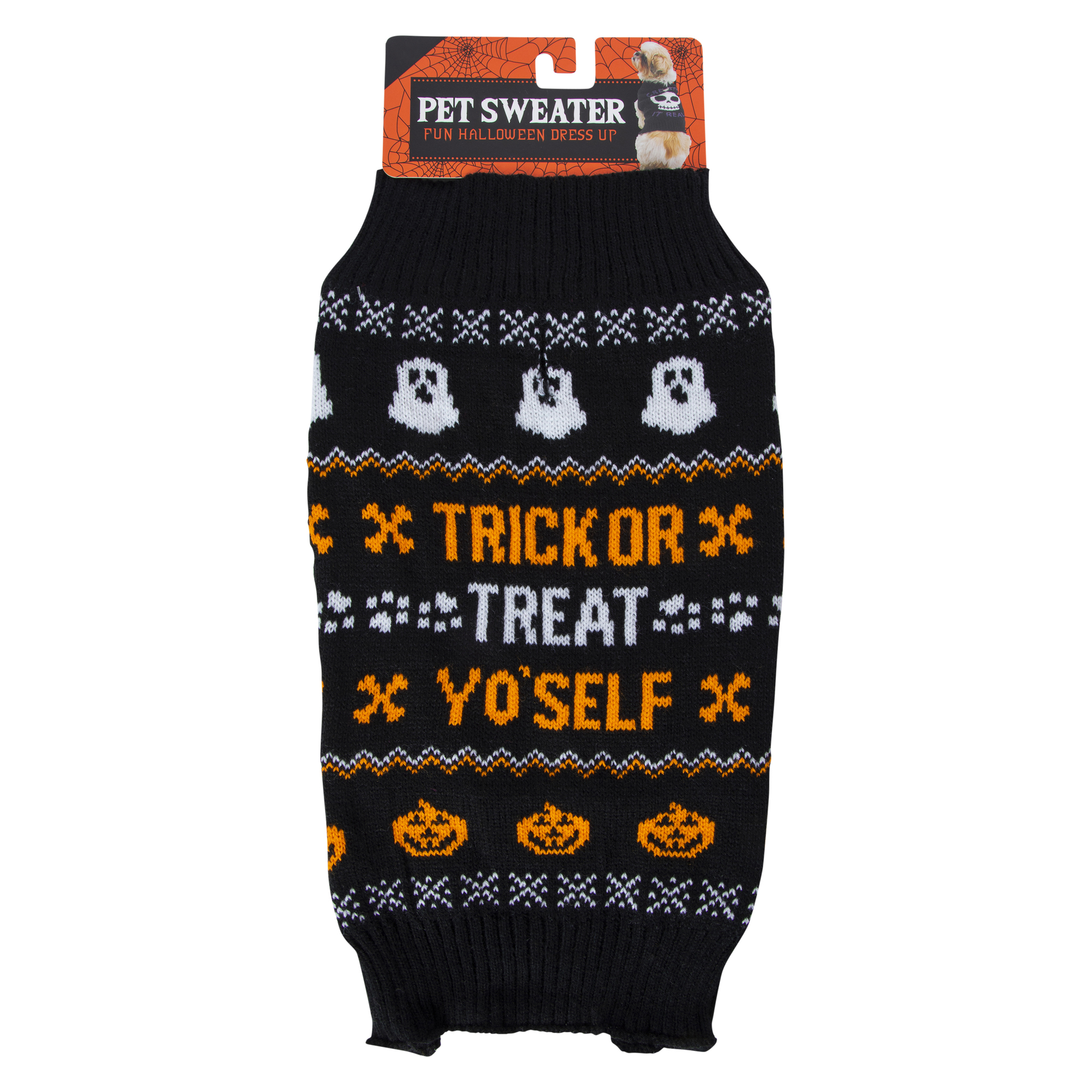 halloween pet sweater for big dogs