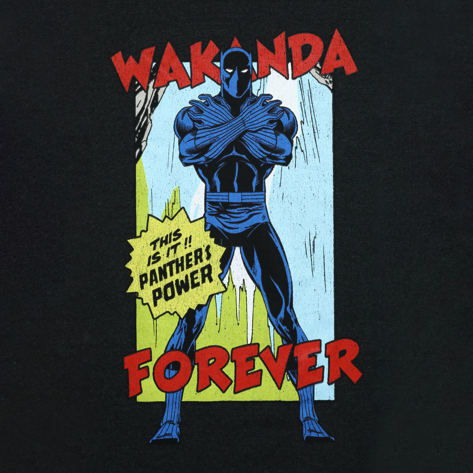 Black Panther Wakanda forever graphic tee