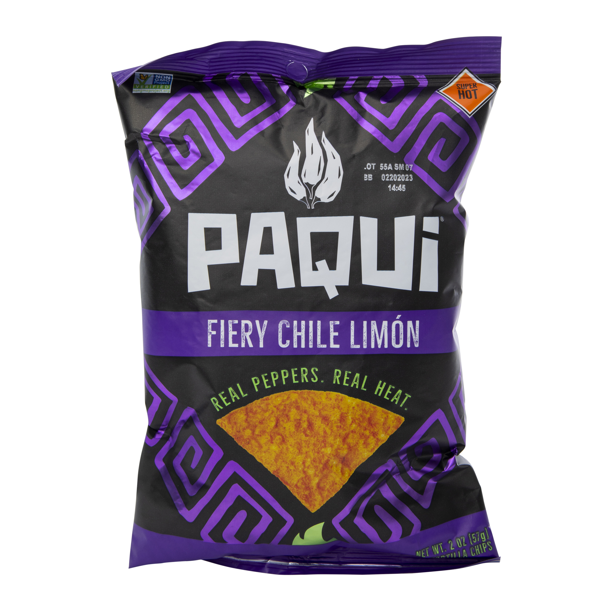 paqui® fiery chile limon tortilla chips 2oz