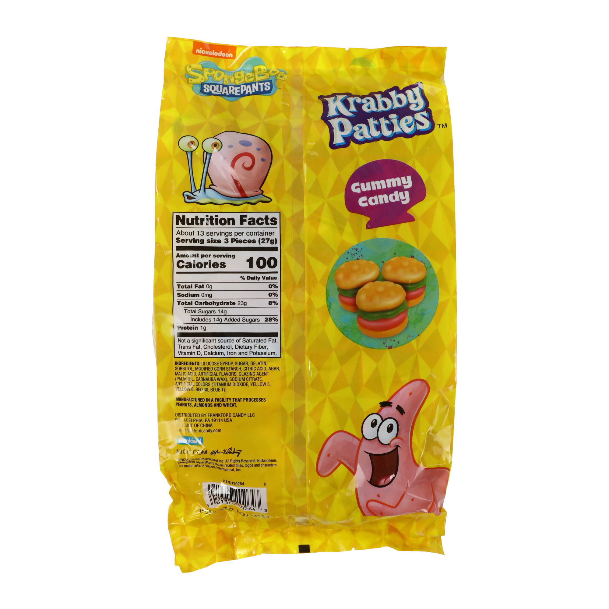 Spongebob Squarepants™ Krabbie Patties Candy Bag - 40 individually Wrapped Pieces