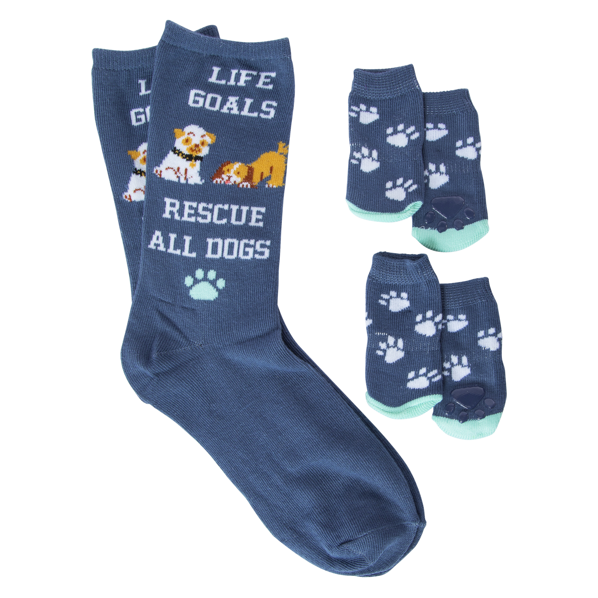ladies pet & owner matching socks set