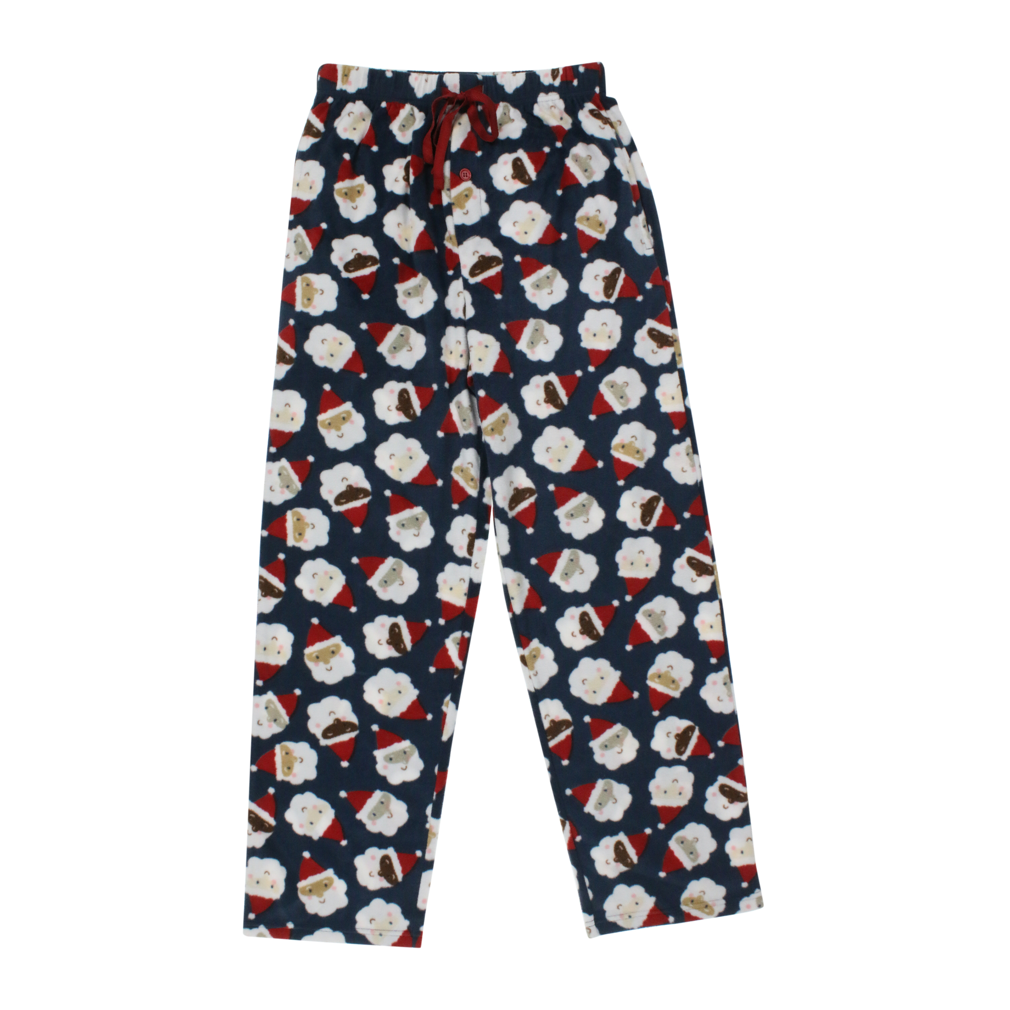 young mens plush holiday lounge pants - santa skull | Five Below