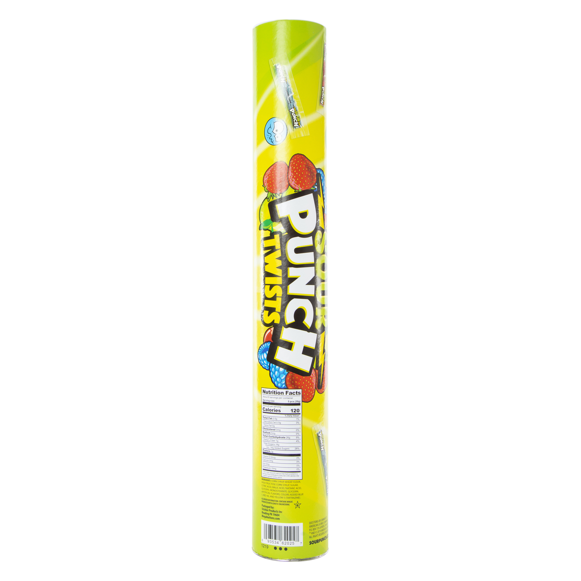 Sour Punch® Twists Mega Candy Tube