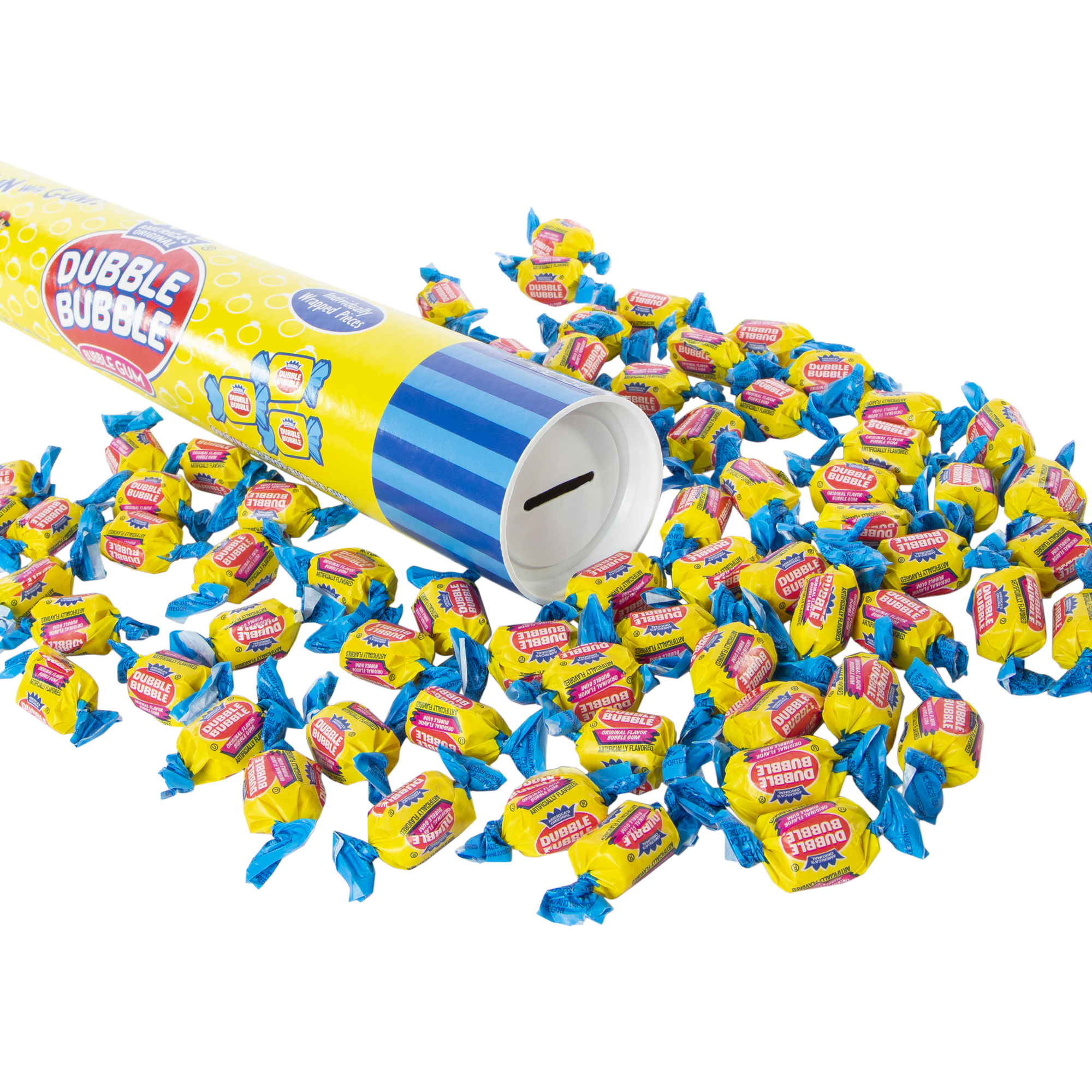 america's original dubble bubble bubble gum mega candy tube