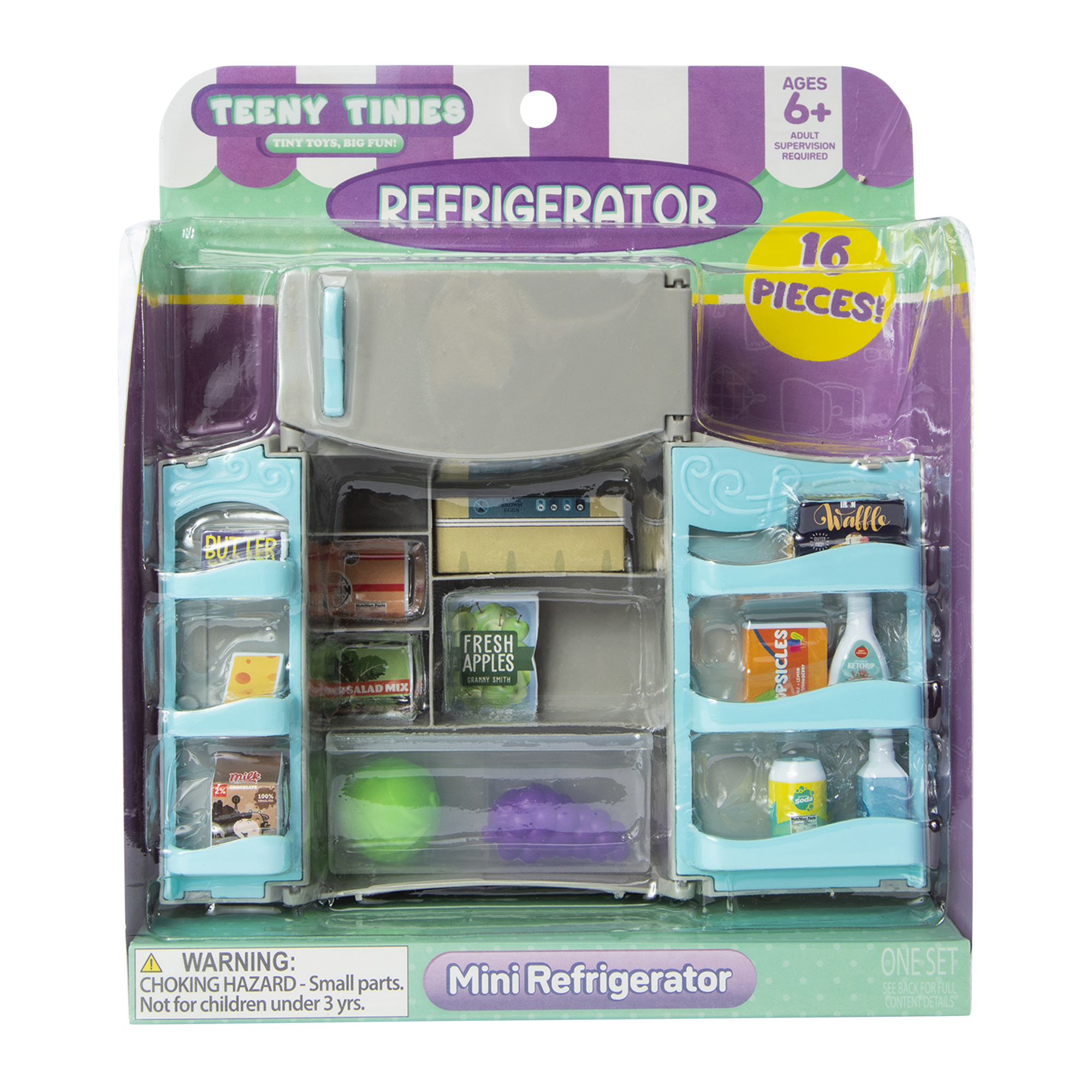 mini refrigerator food toy set 16 pieces Five Below