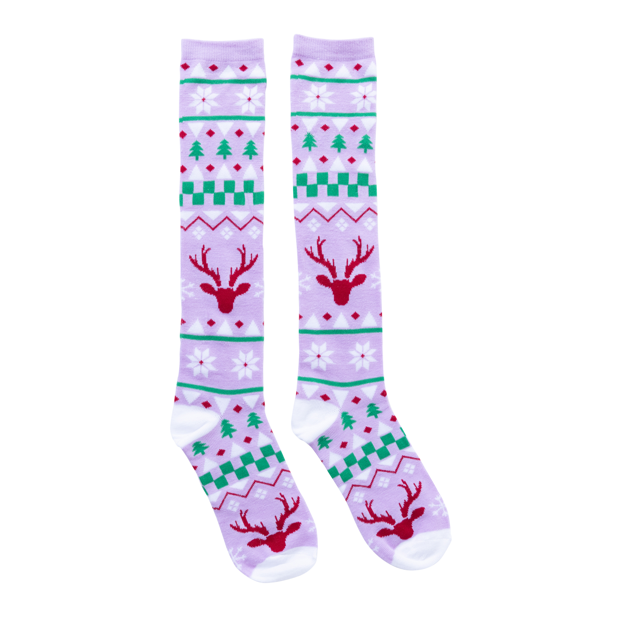 ladies holiday knee socks | Five Below