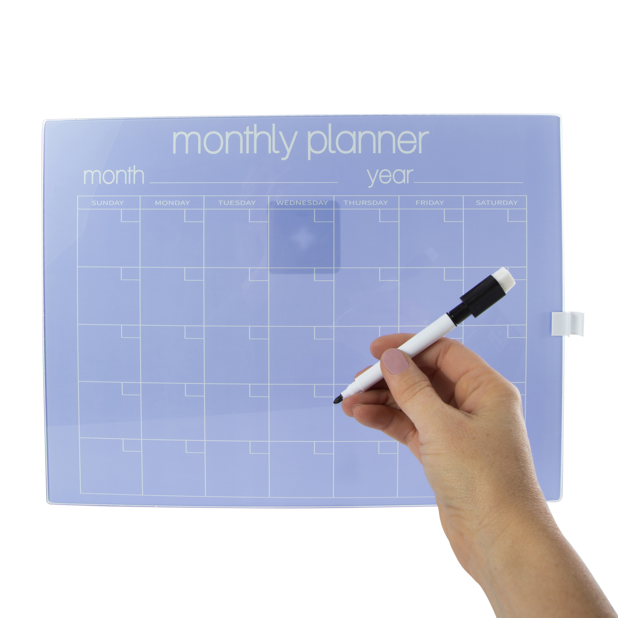dry erase glass monthly calendar planner 12in x 16in | Five Below